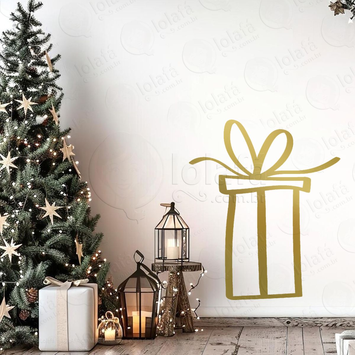 presente adesivos de natal mod:318