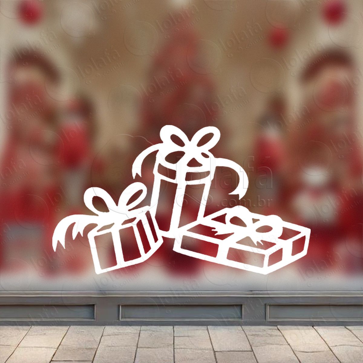 presentes adesivos de natal mod:324