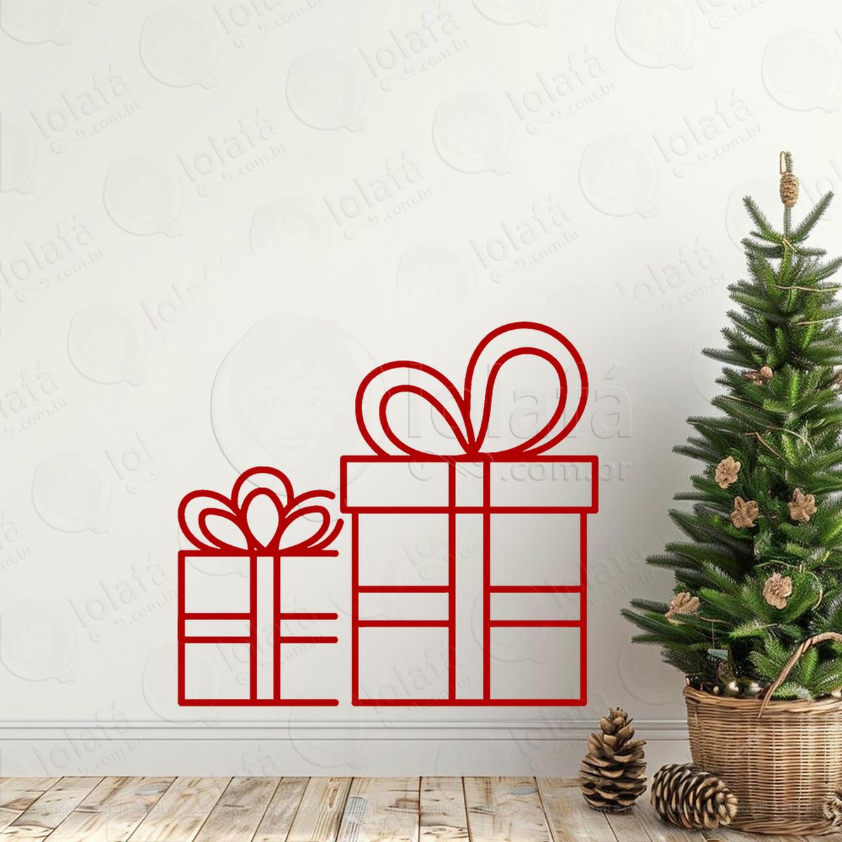 presentes adesivos de natal mod:328
