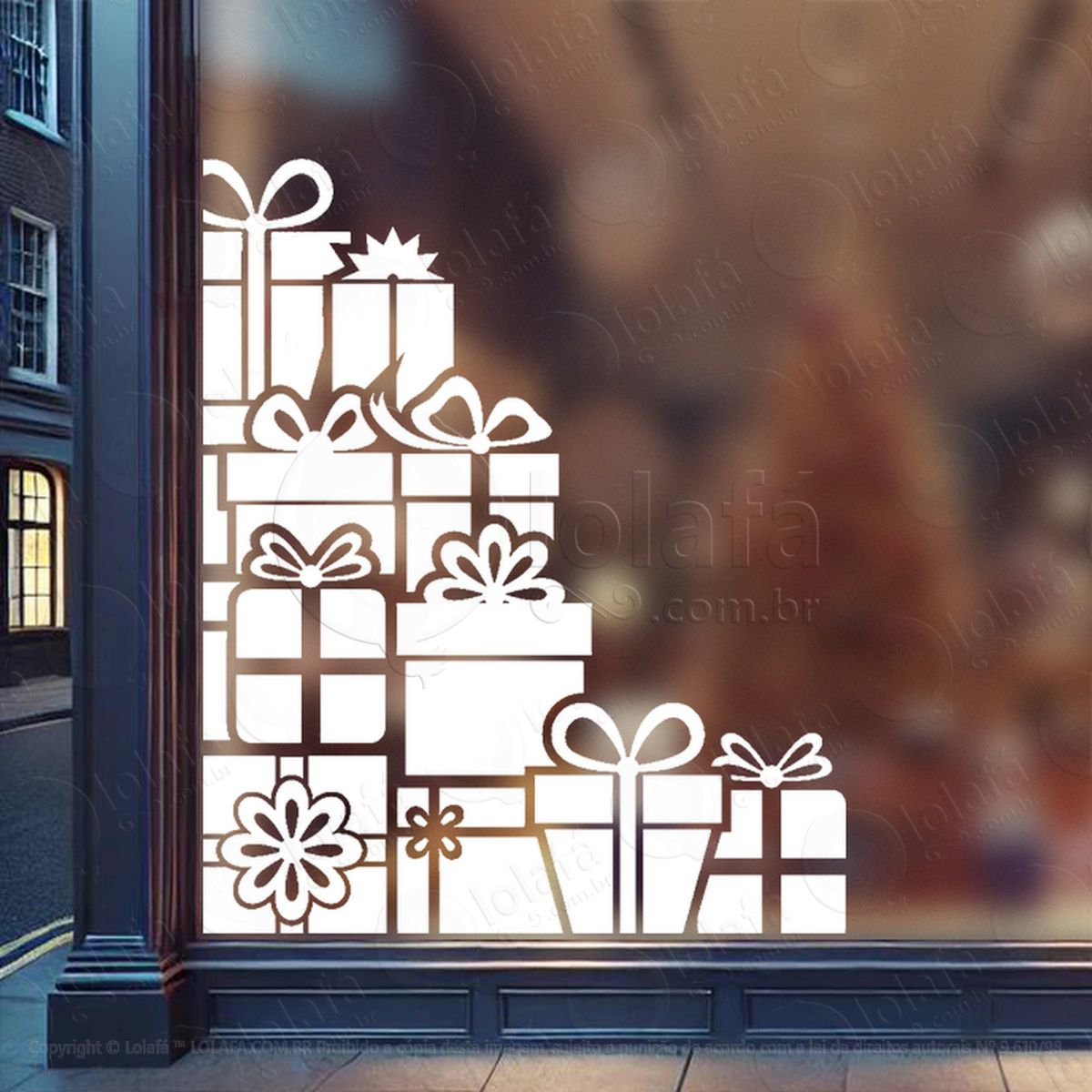 presentes adesivos de natal mod:334