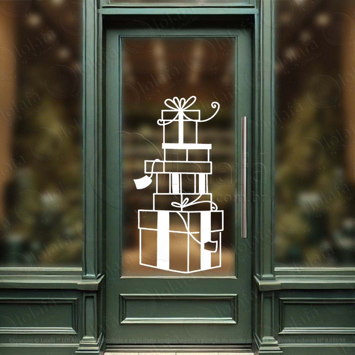 presentes adesivos de natal mod:336