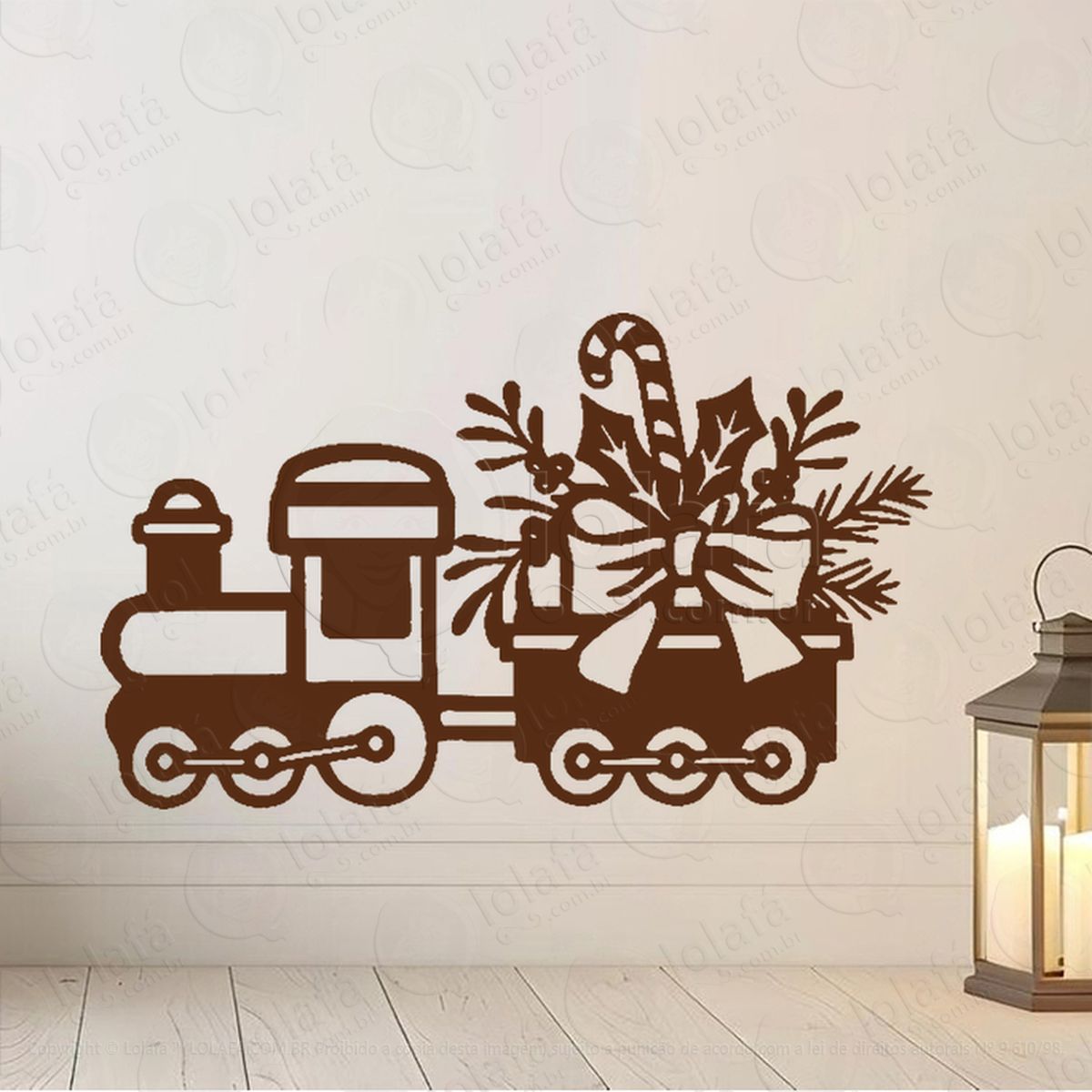 trem do natal adesivos de natal mod:350