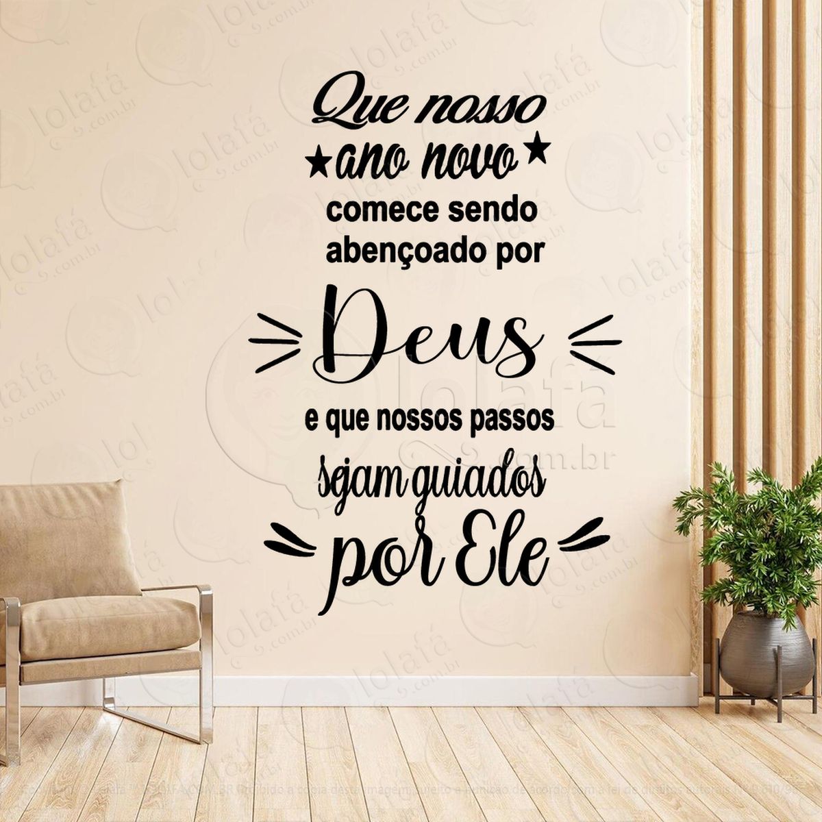 frase que nosso ano novo começe adesivos de natal mod:357