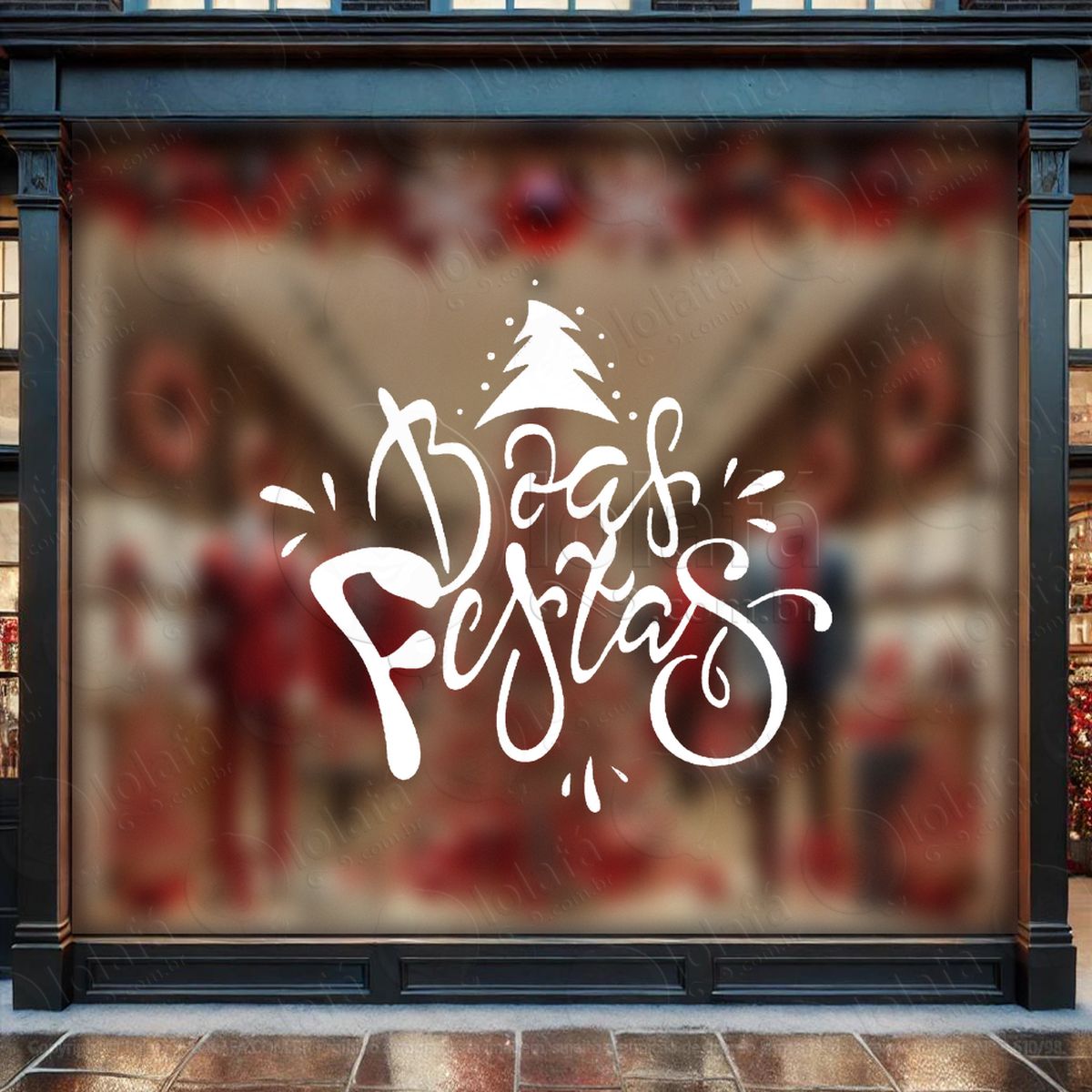 frase de fim de ano boas festas adesivos de natal mod:360