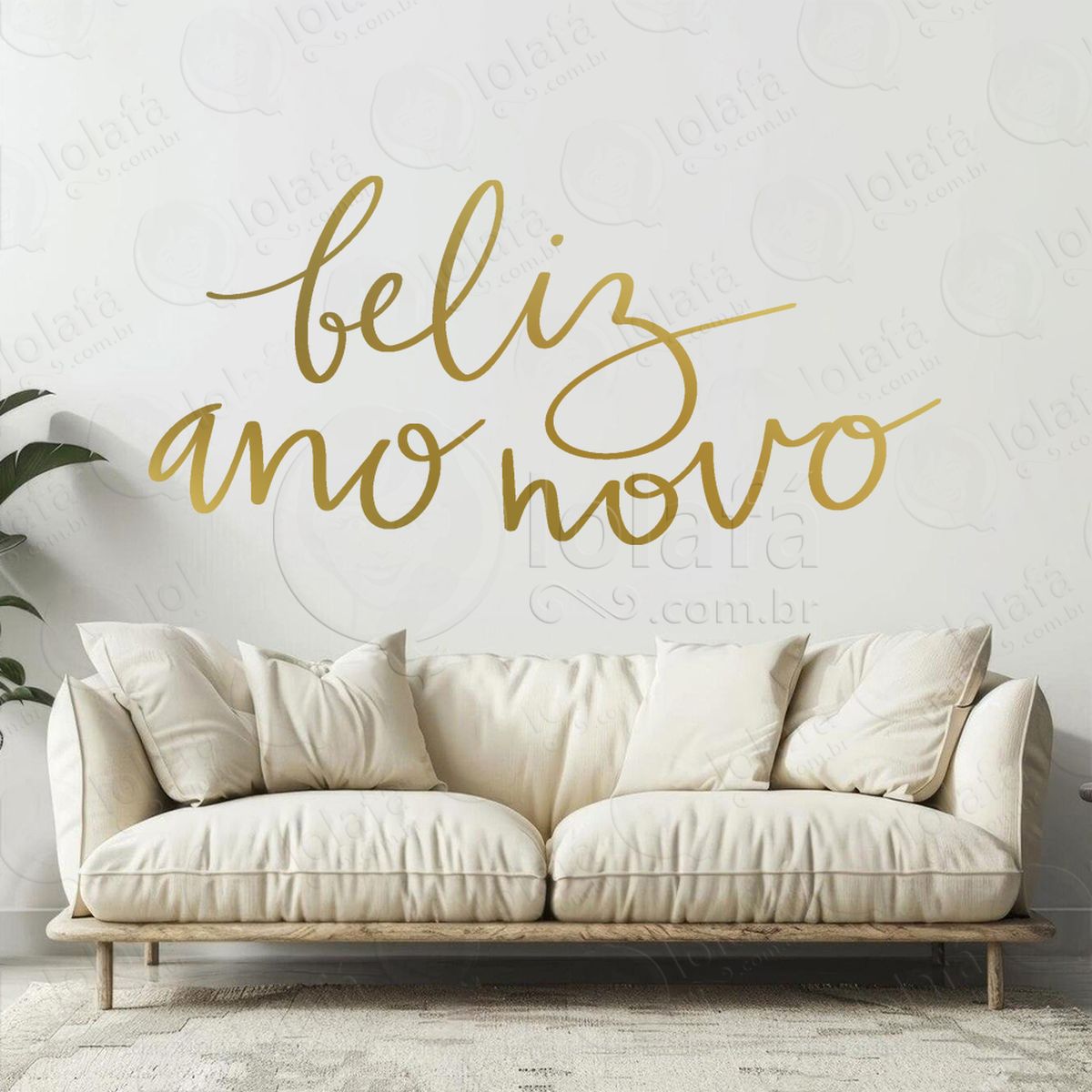 frase feliz ano novo adesivos de natal mod:378