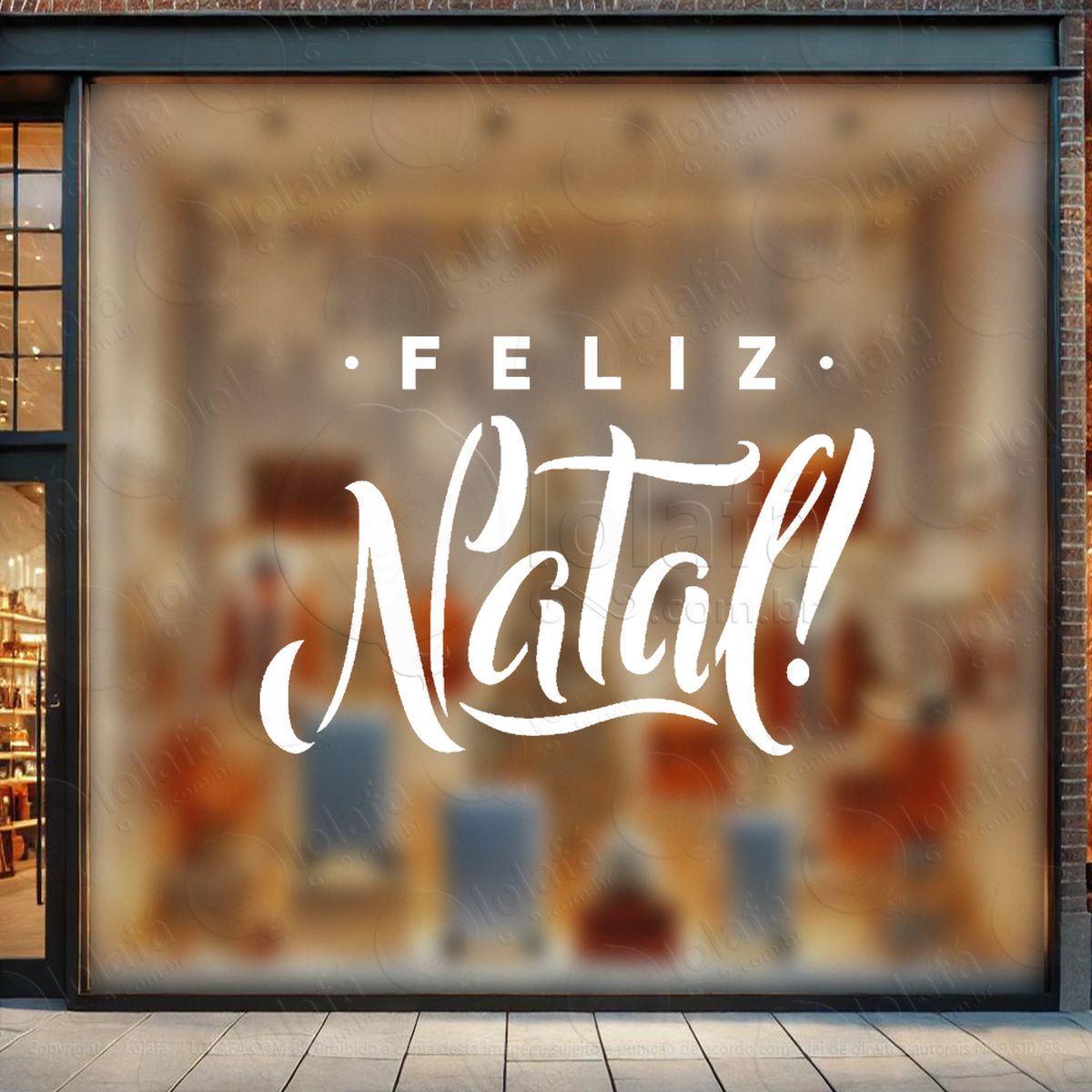 frase feliz natal adesivos de natal mod:414