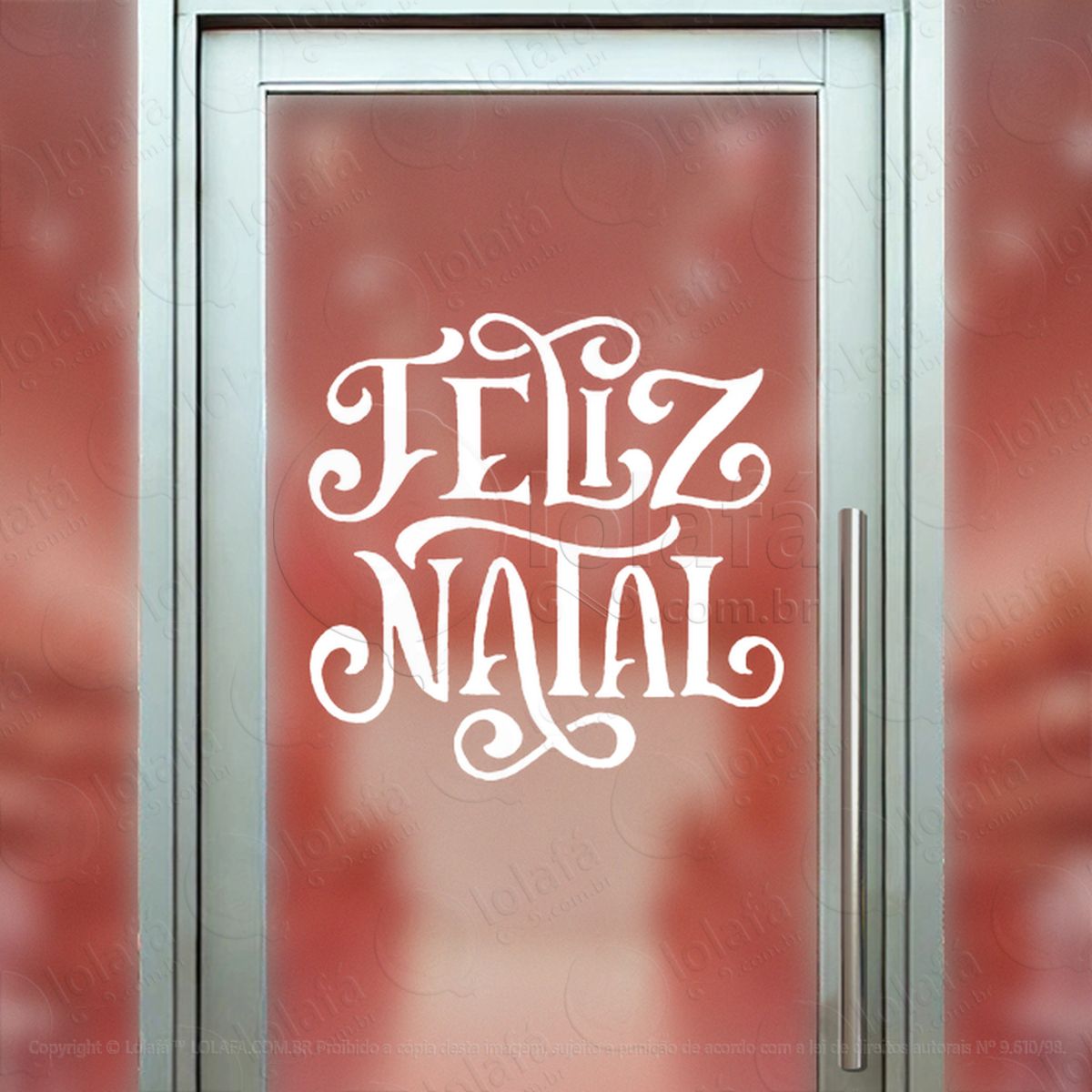 Frase Feliz Natal Adesivos De Natal Mod:416