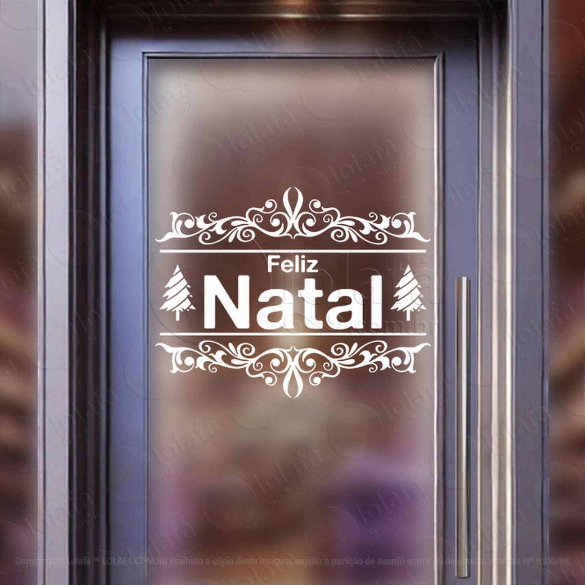 frase feliz natal adesivos de natal mod:417