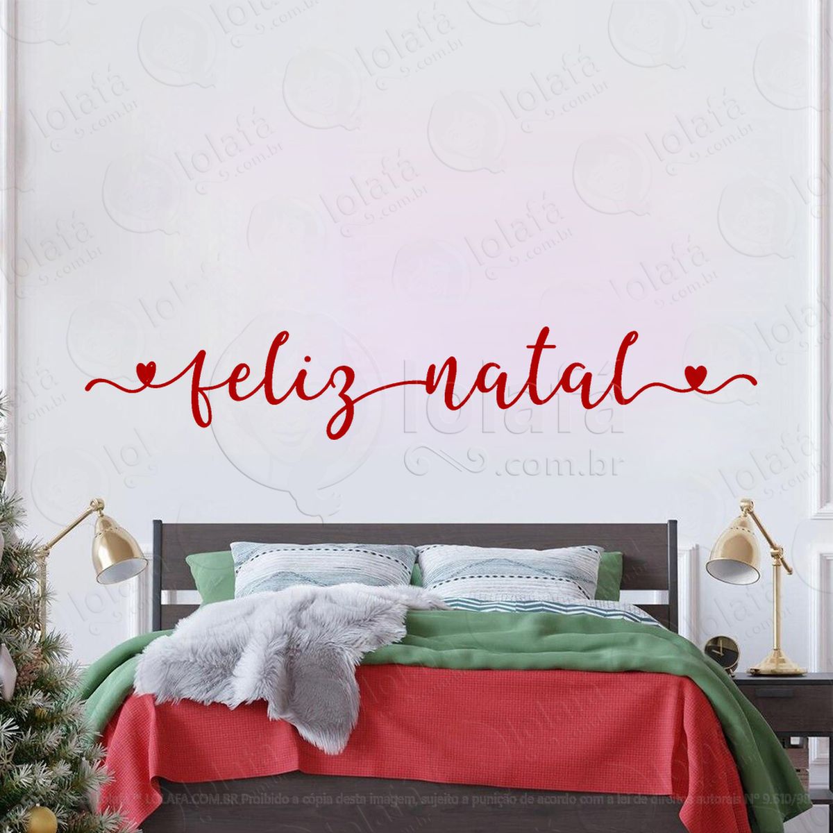 frase feliz natal adesivos de natal mod:421