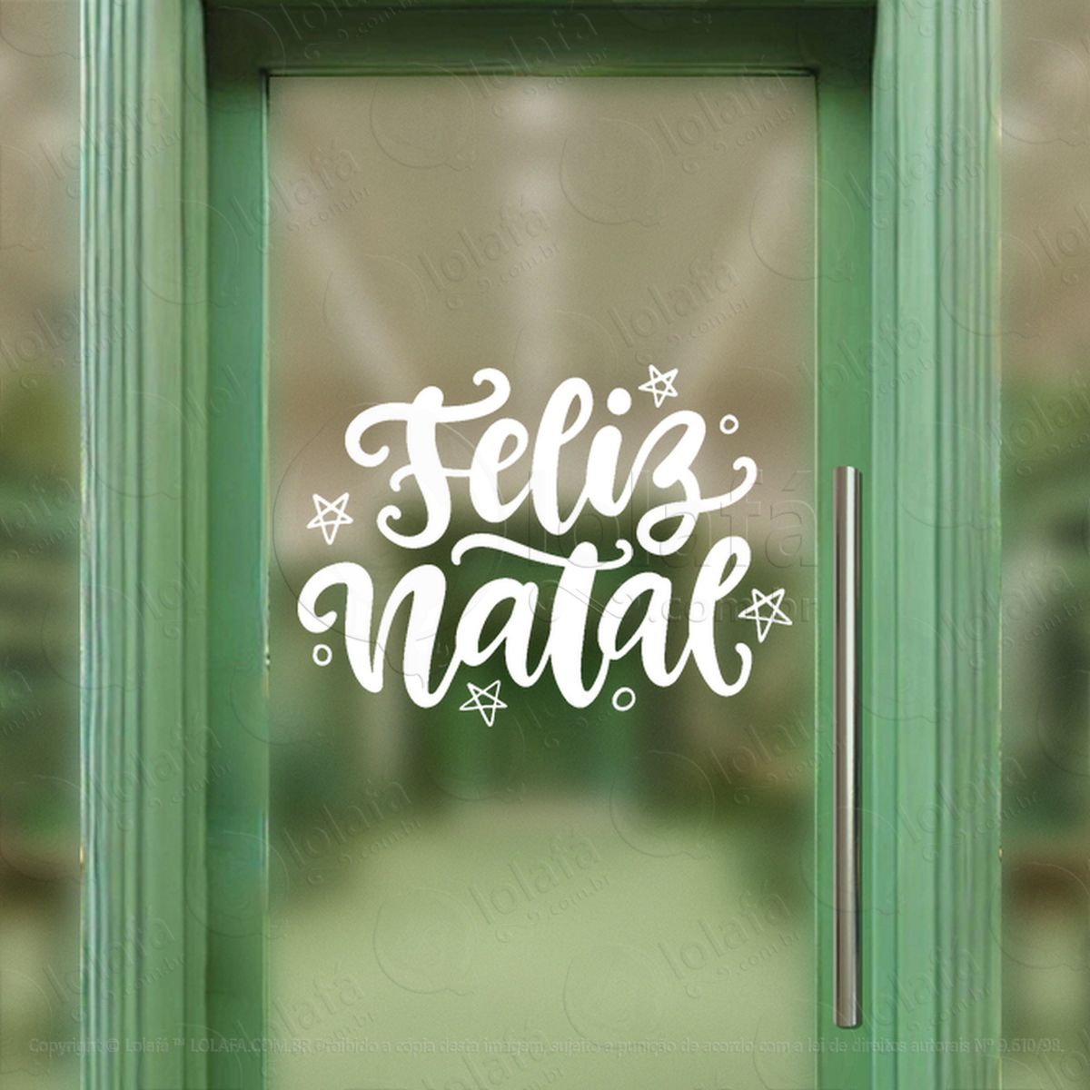 frase feliz natal adesivos de natal mod:422