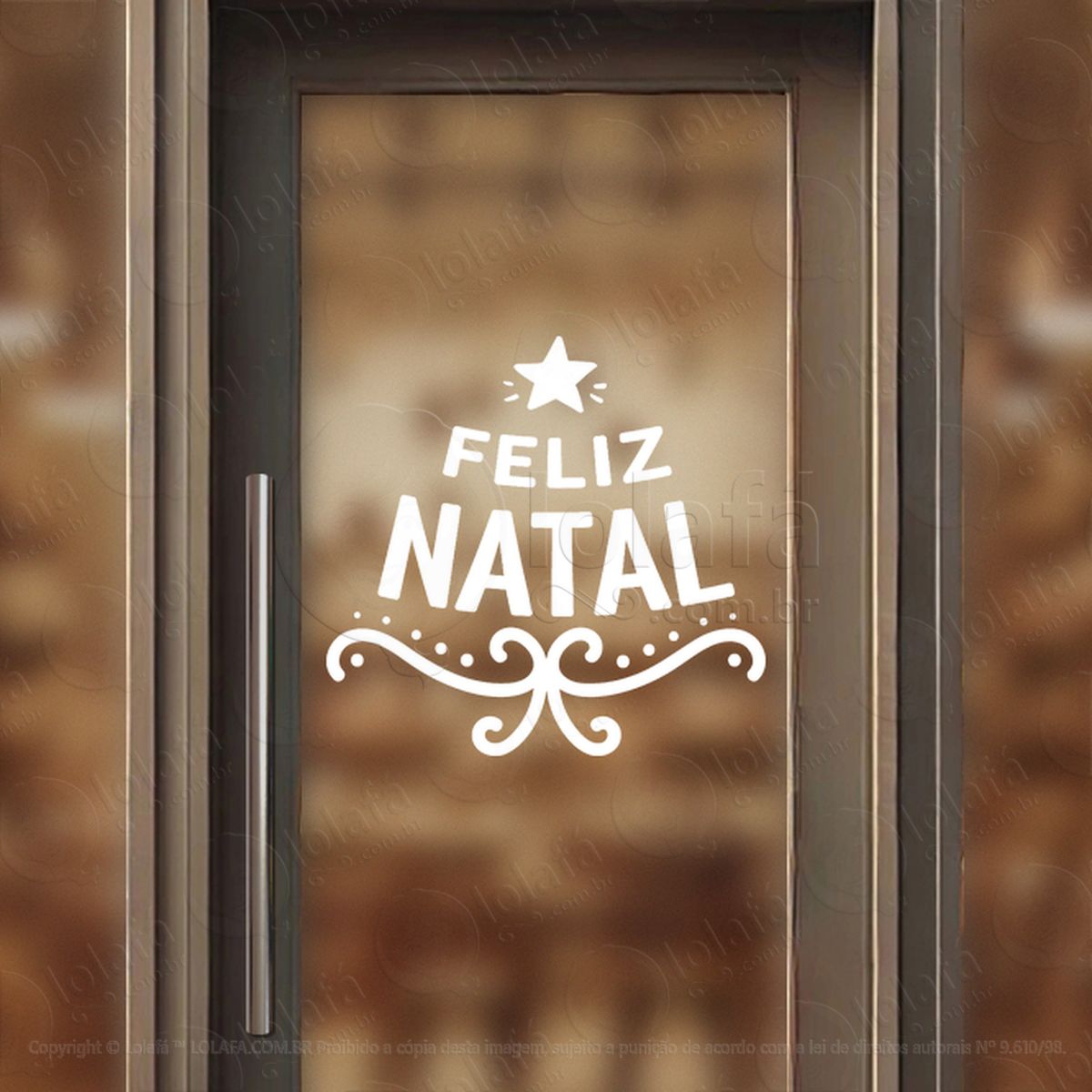 frase feliz natal adesivos de natal mod:423