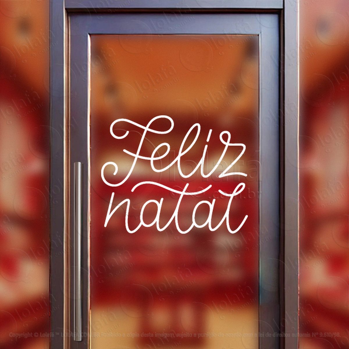 frase feliz natal adesivos de natal mod:427