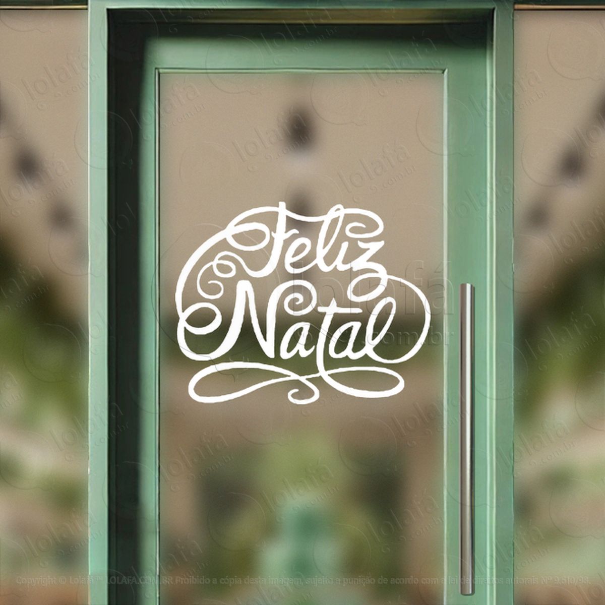 frase feliz natal adesivos de natal mod:428
