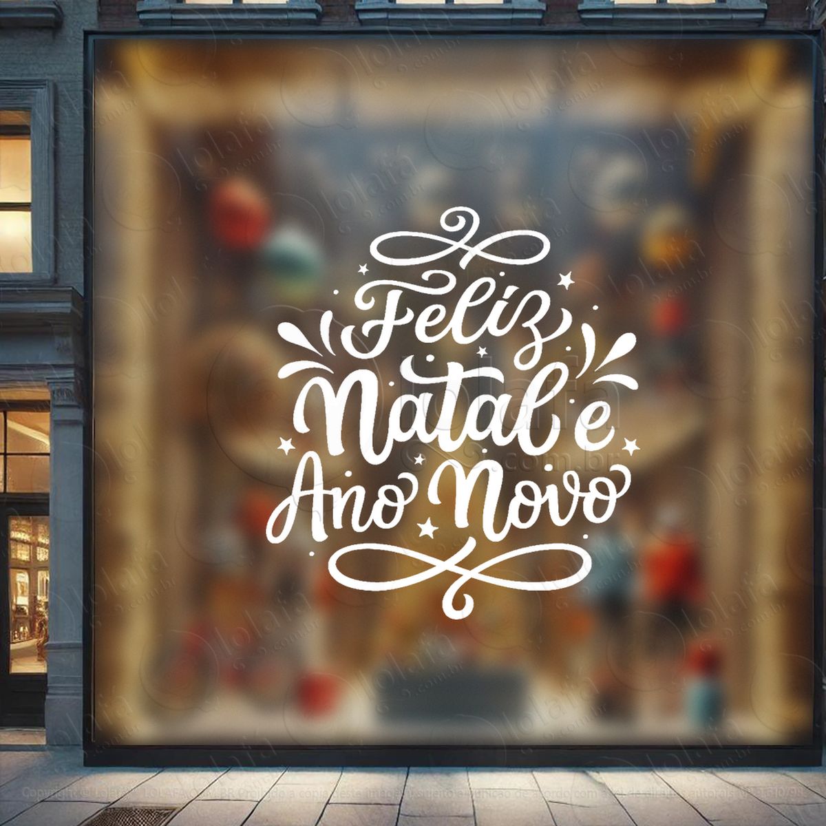 frase feliz natal e ano novo adesivos de natal mod:432