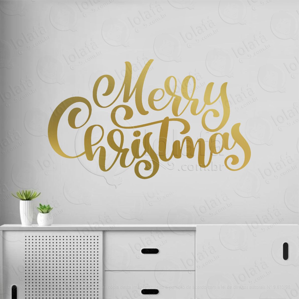 frase merry christmas adesivos de natal mod:446