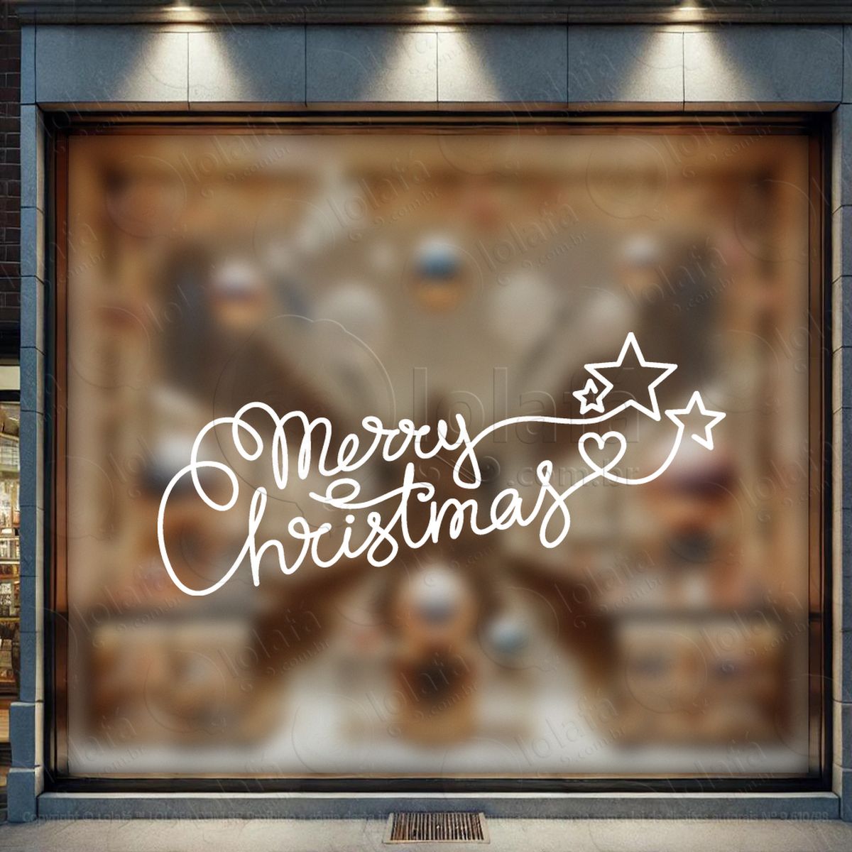 frase merry christmas adesivos de natal mod:454