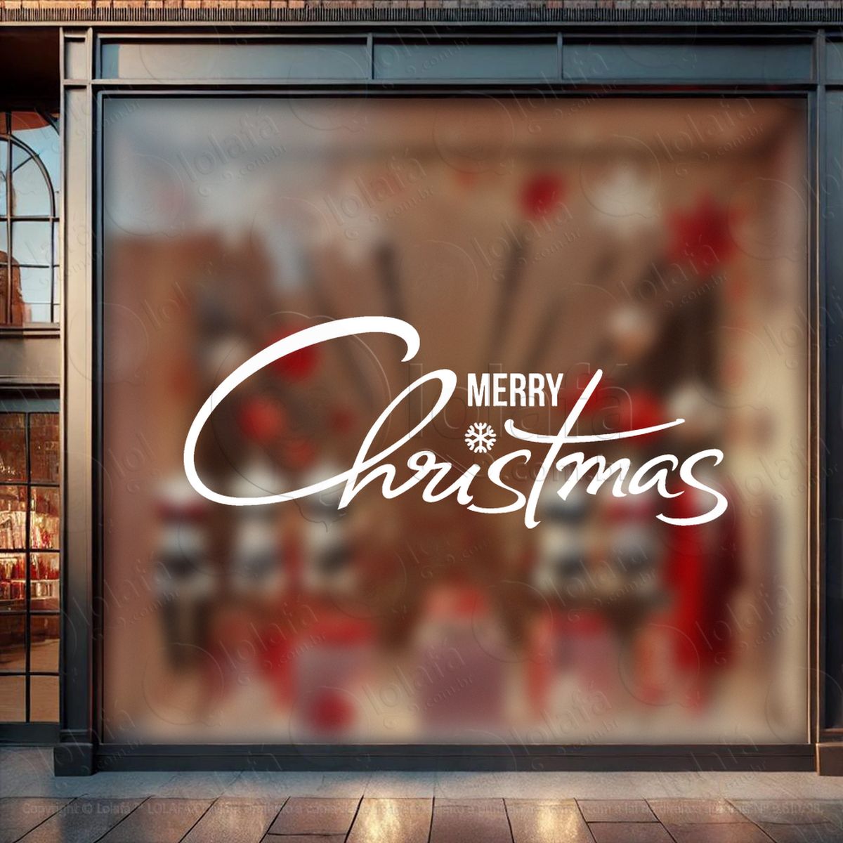 frase merry christmas adesivos de natal mod:459