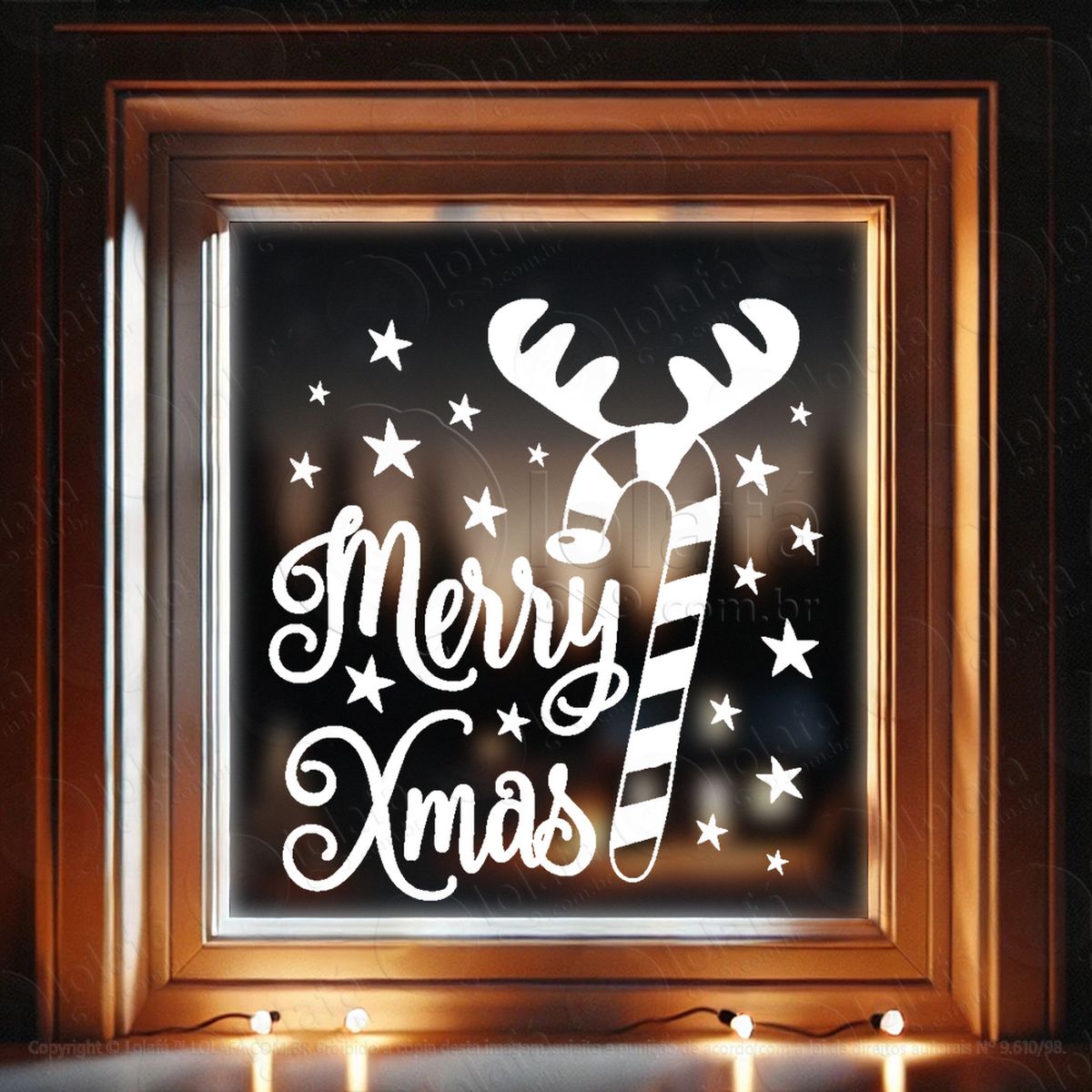 frase merry xmas adesivos de natal mod:462