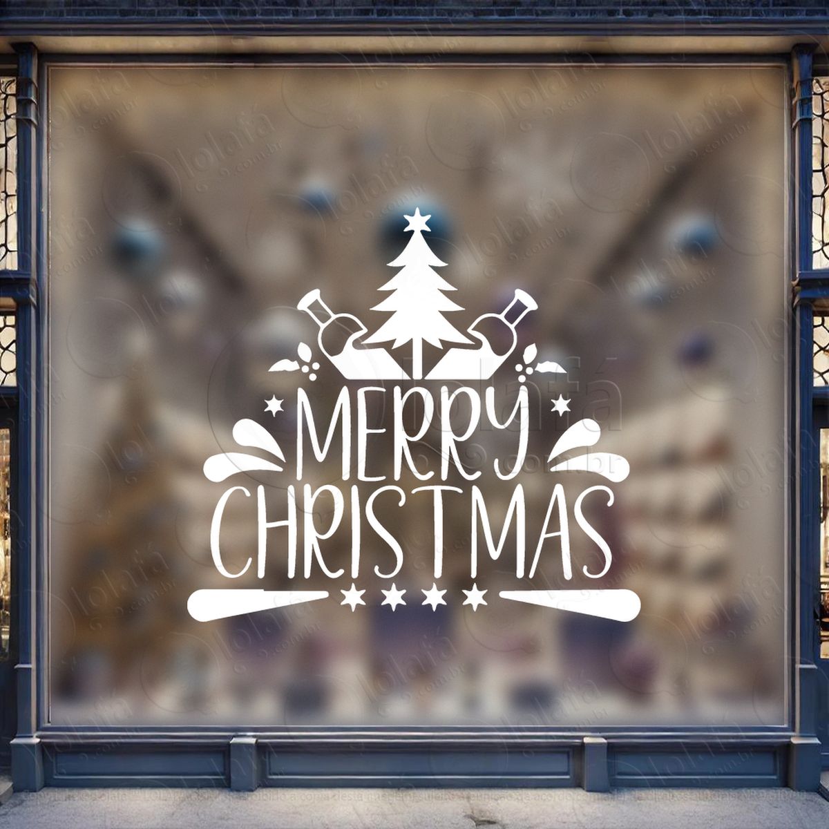 frase merry christmas adesivos de natal mod:463