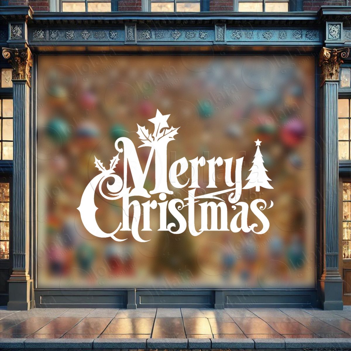 frase merry christmas adesivos de natal mod:464