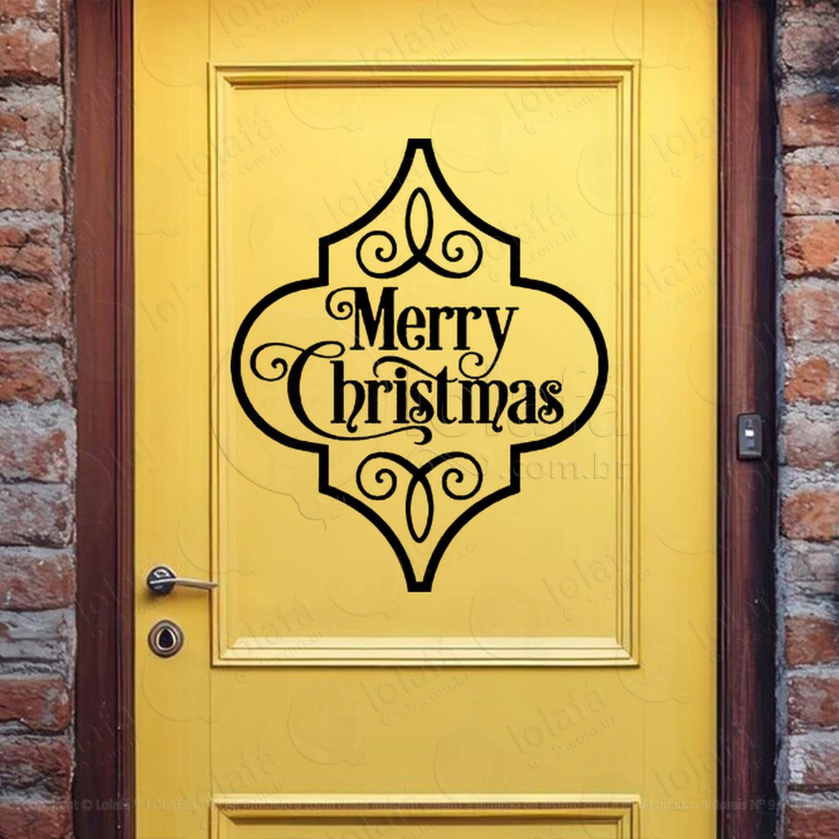 frase merry christmas adesivos de natal mod:466