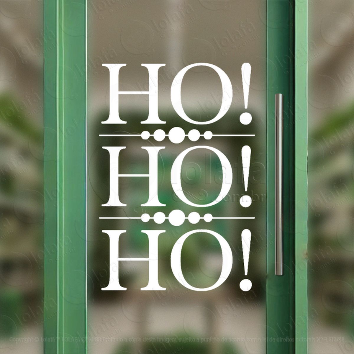 frase ho ho ho adesivos de natal mod:497