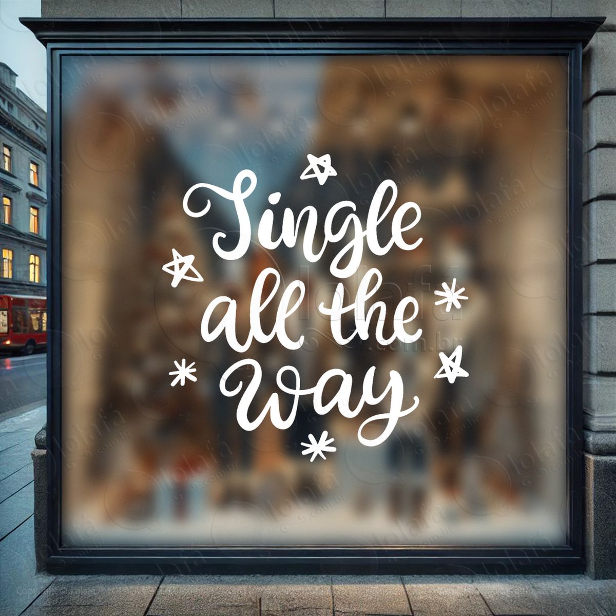 frase de natal jingle all the way adesivos de natal mod:506