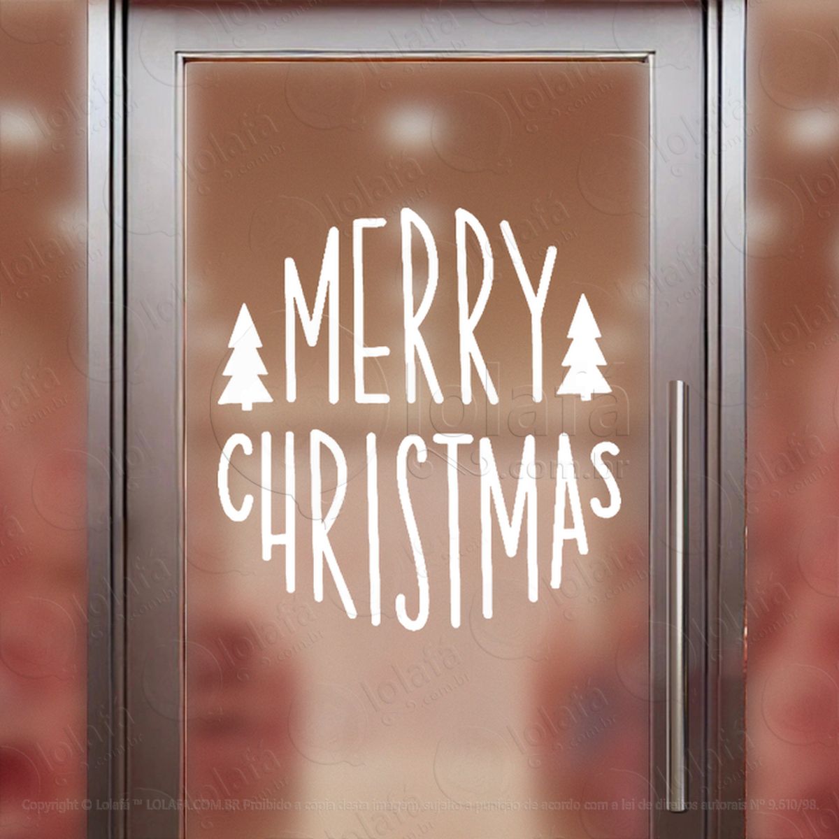 frase merry christmas adesivos de natal mod:517
