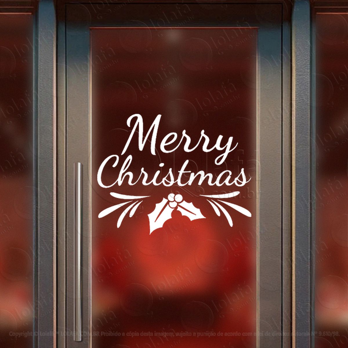 frase merry christmas adesivos de natal mod:518