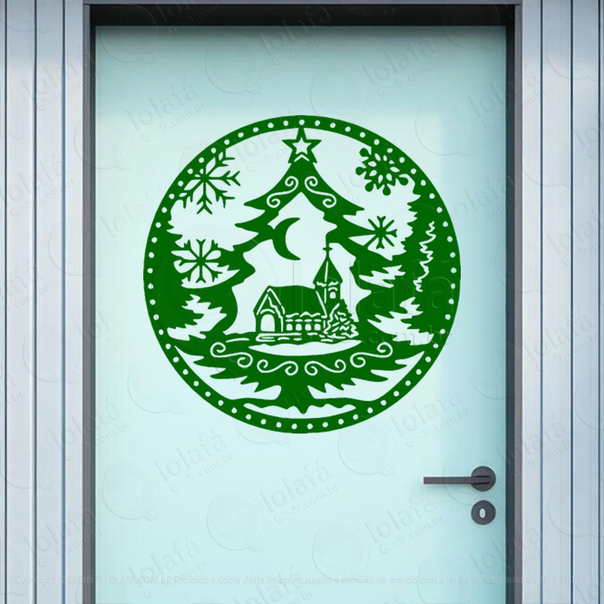 guirlanda com Árvore de natal adesivos de natal mod:524