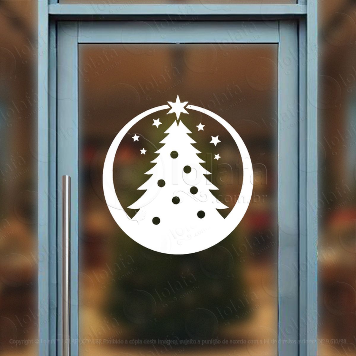guirlanda com Árvore de natal adesivos de natal mod:525
