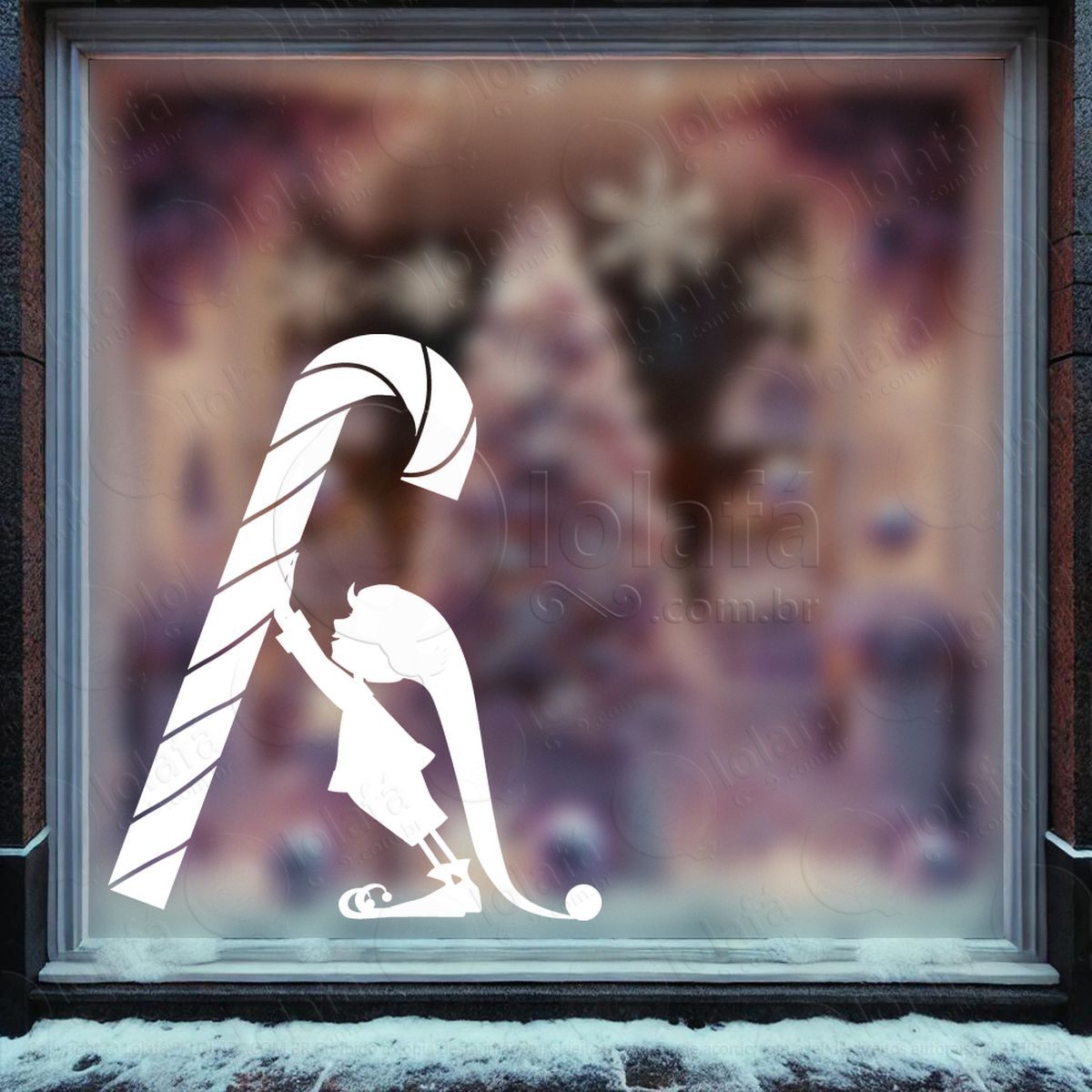 duende ajudante do papai noel adesivos de natal mod:604