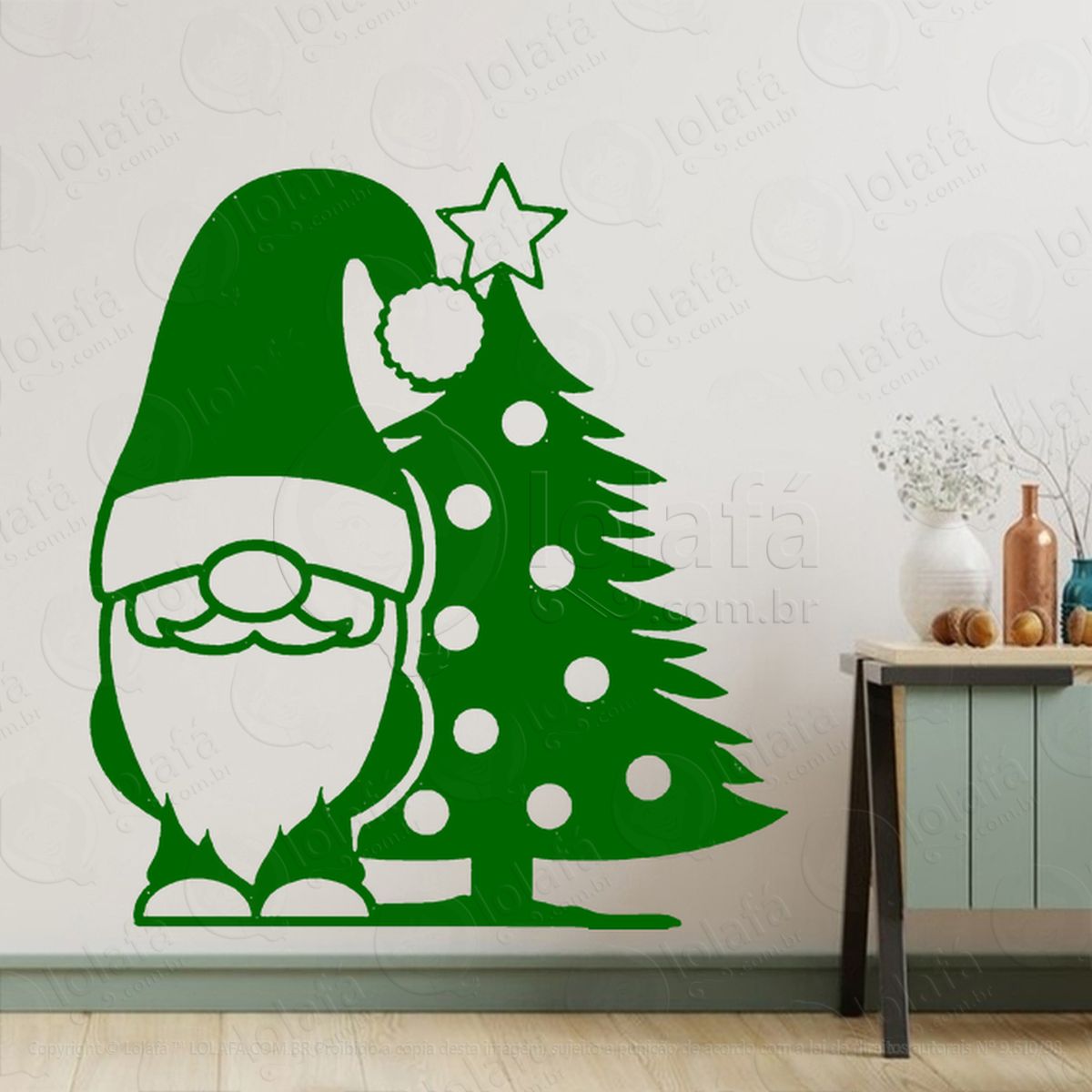 gnomo ajudante do papai noel adesivos de natal mod:613
