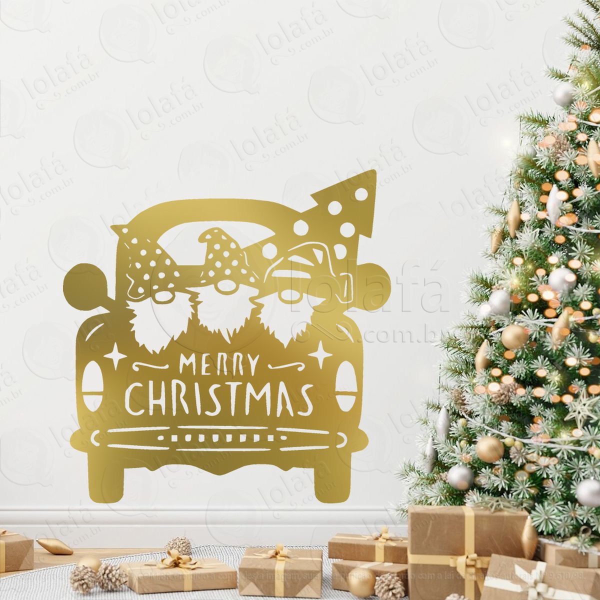 gnomos ajudantes do papai noel adesivos de natal mod:621