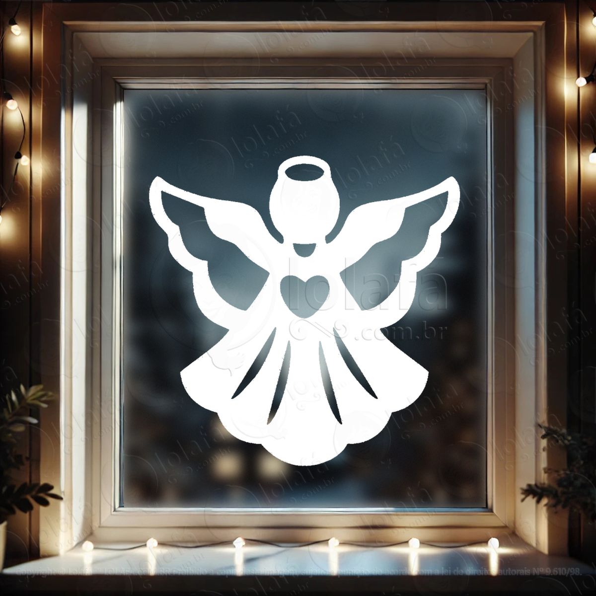 anjo adesivos de natal mod:629