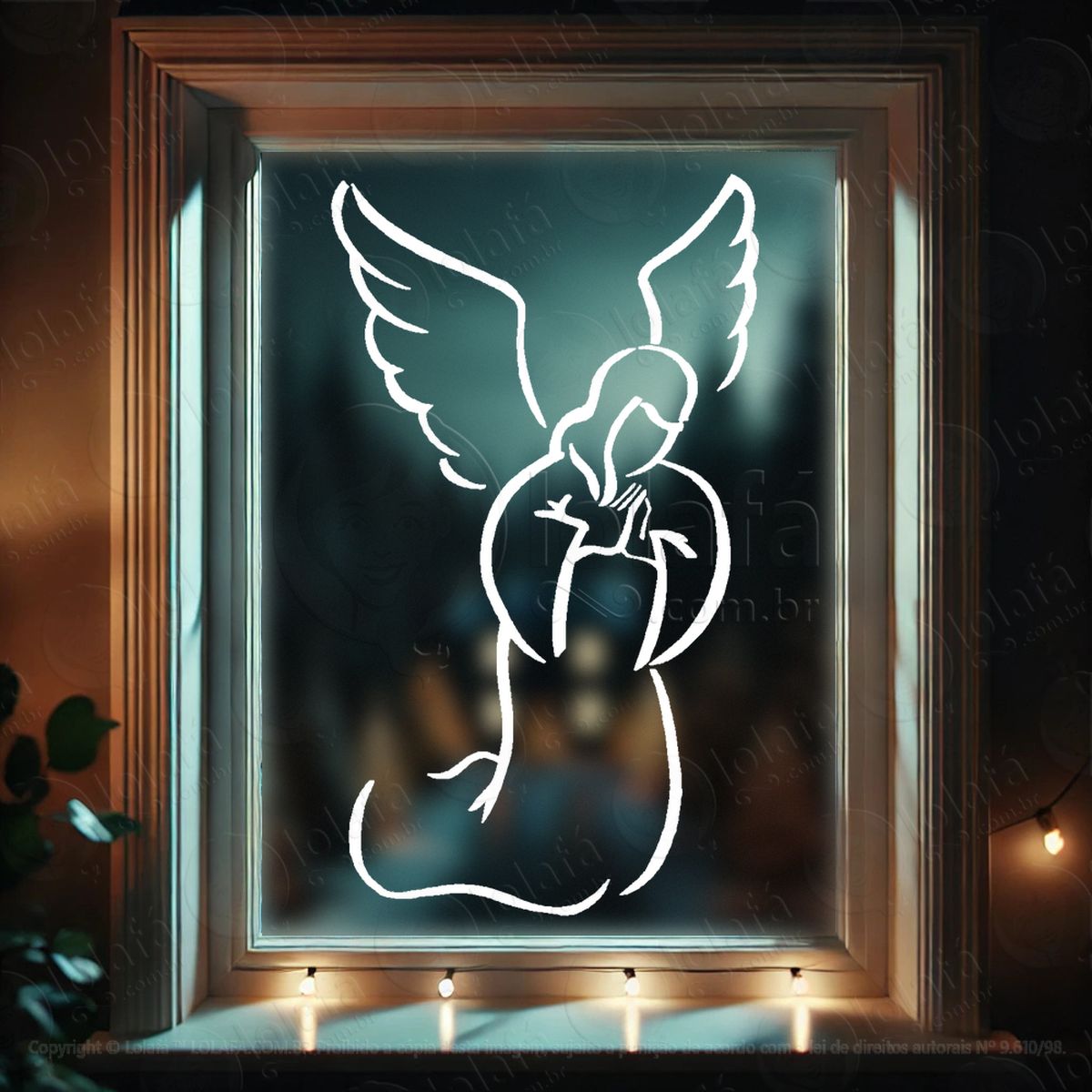 anjo adesivos de natal mod:633