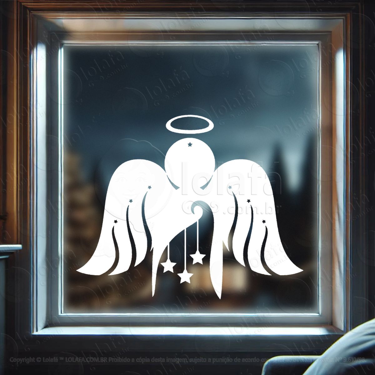anjo adesivos de natal mod:636