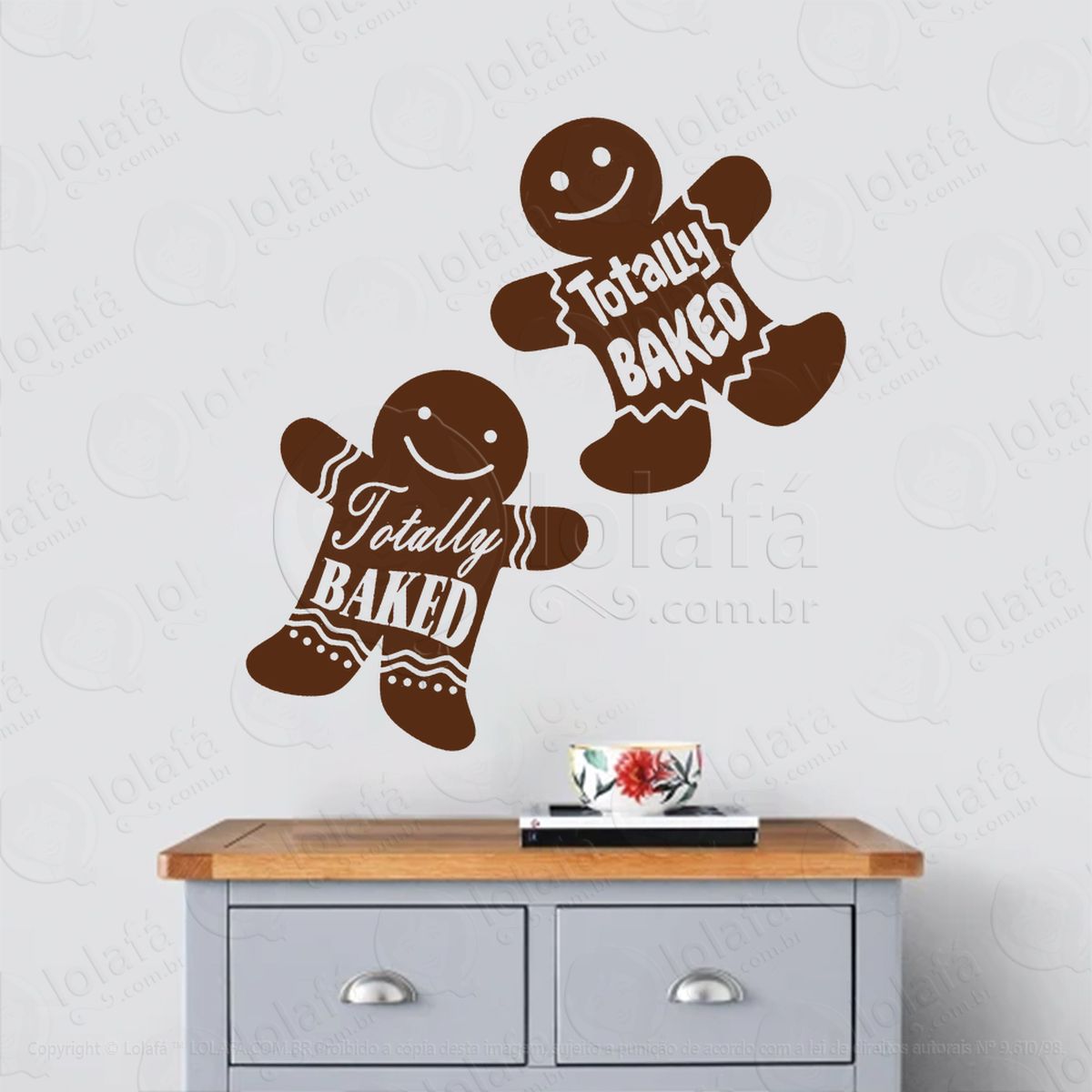 biscoito de gengibre totally baked adesivos de natal mod:653