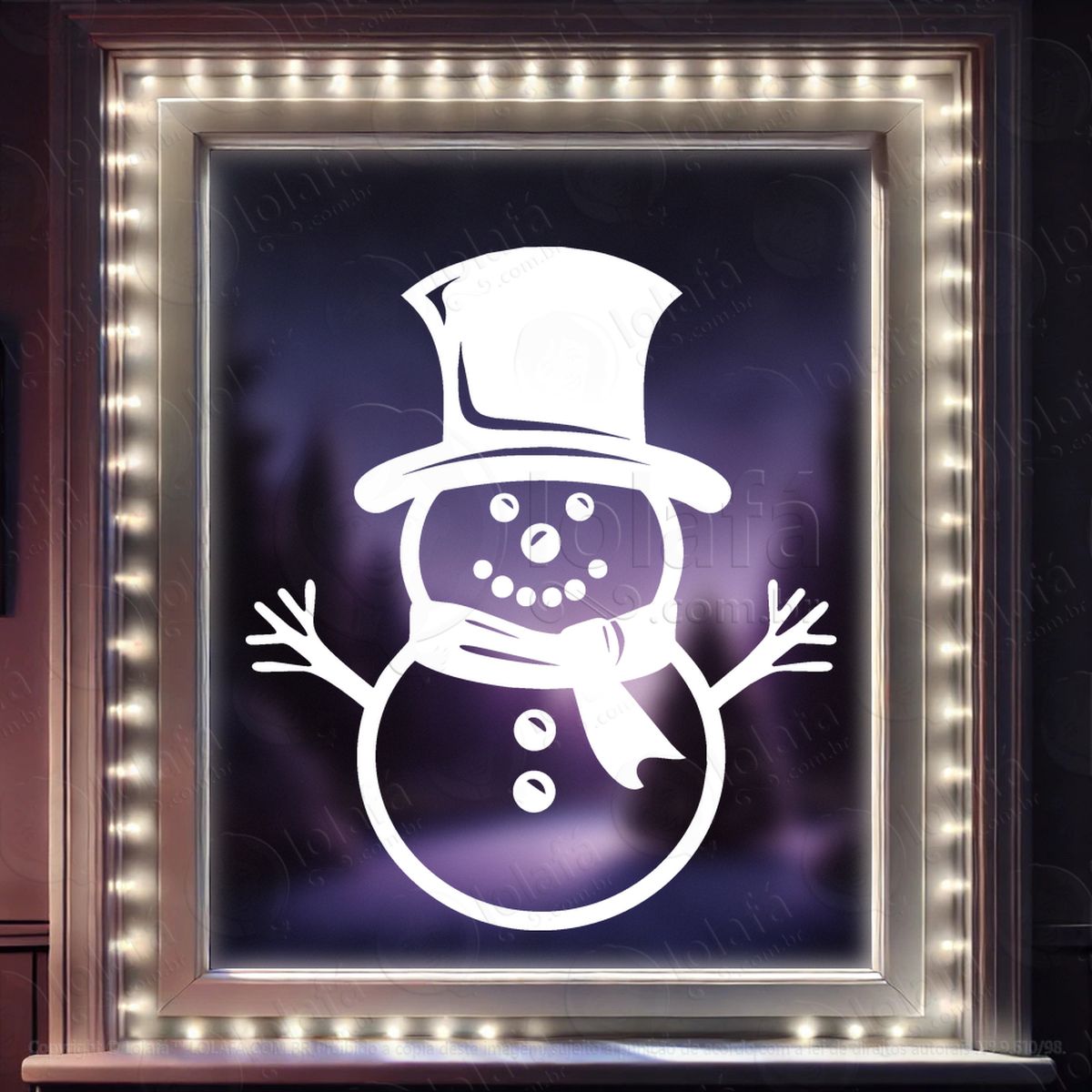 boneco de neve adesivos de natal mod:659