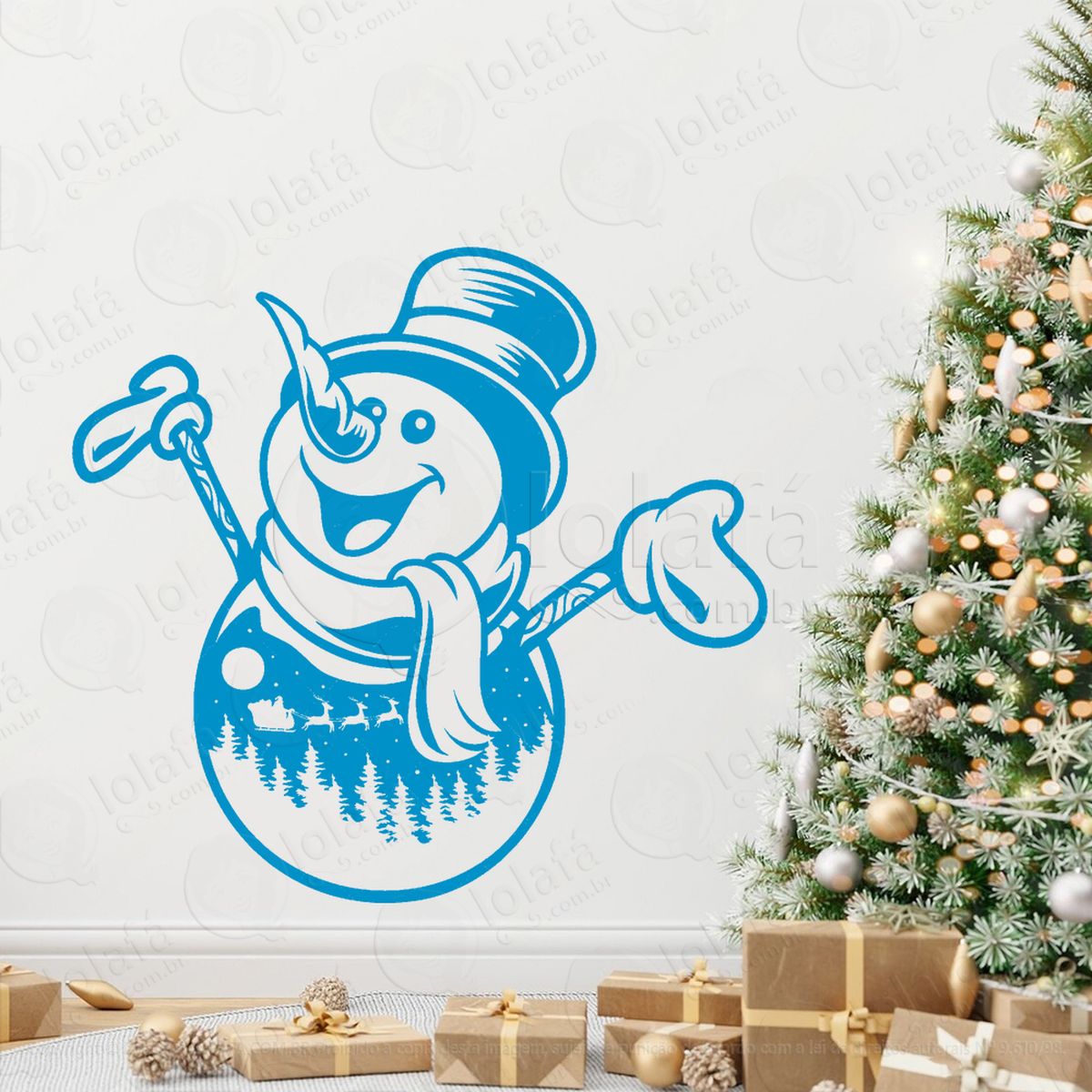 boneco de neve adesivos de natal mod:660