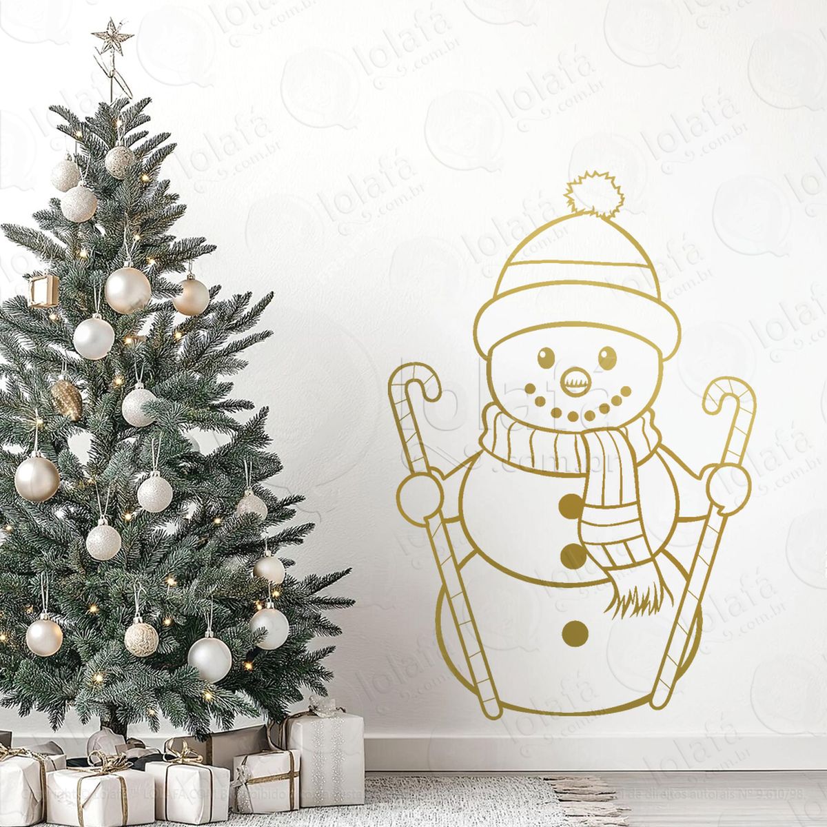 boneco de neve adesivos de natal mod:662