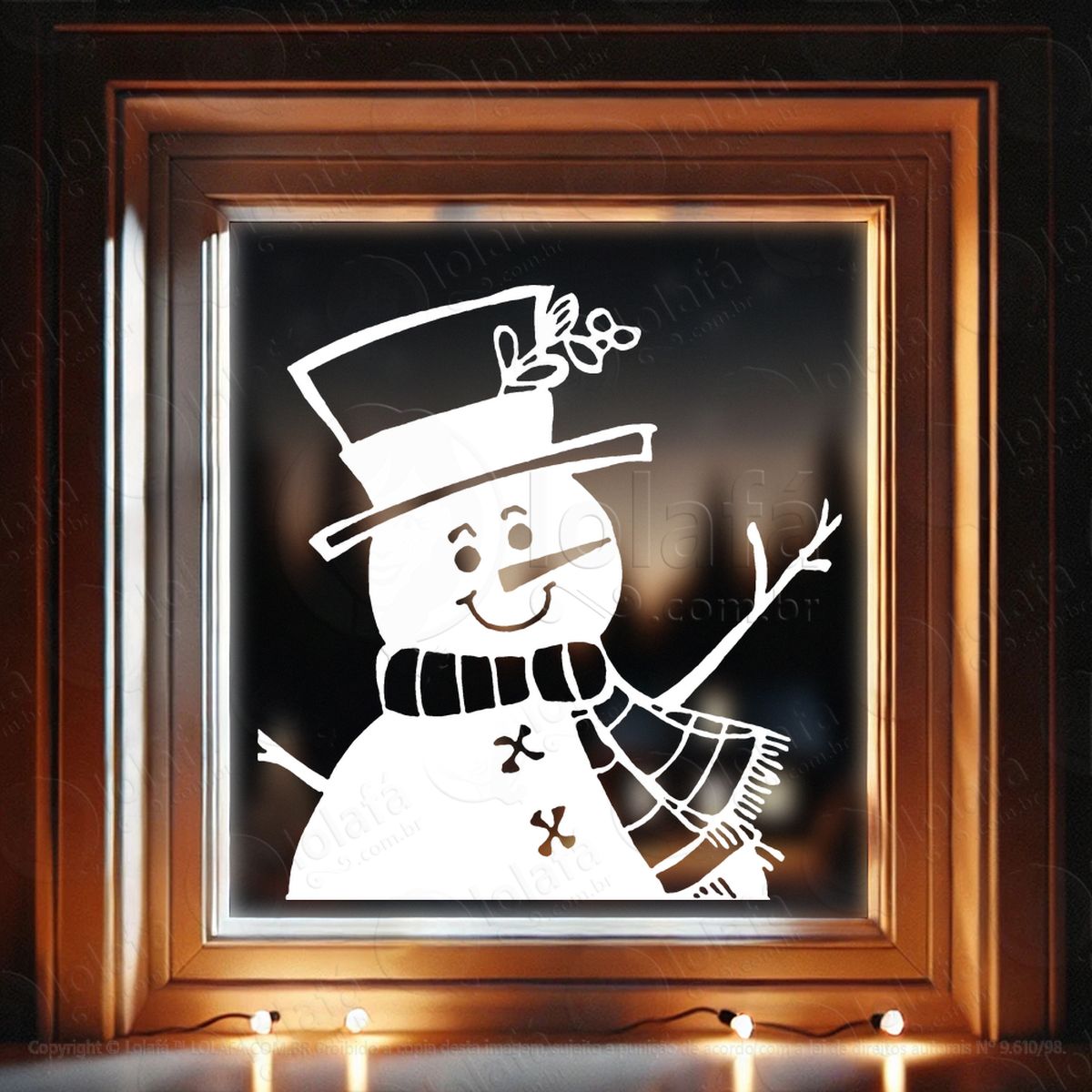 boneco de neve adesivos de natal mod:663