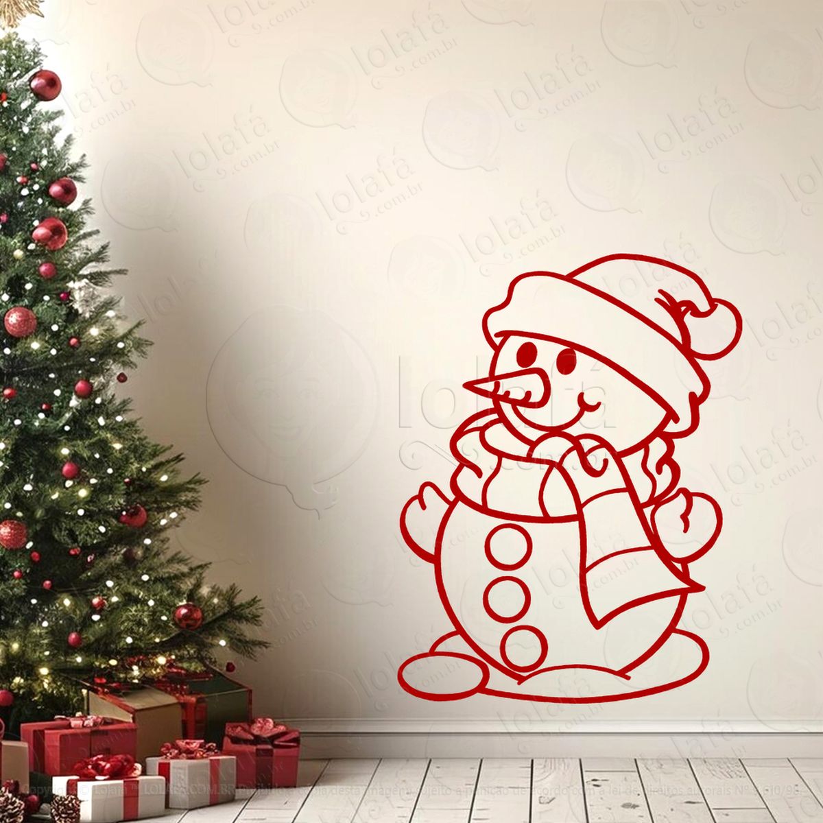 boneco de neve adesivos de natal mod:664