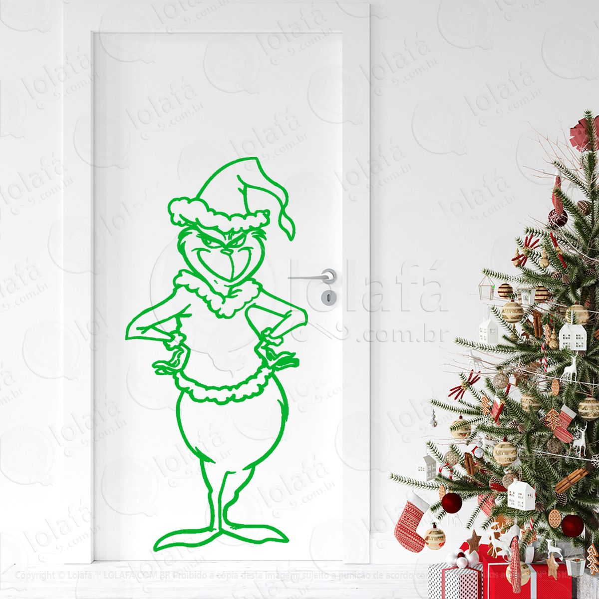 grinch adesivos de natal mod:708