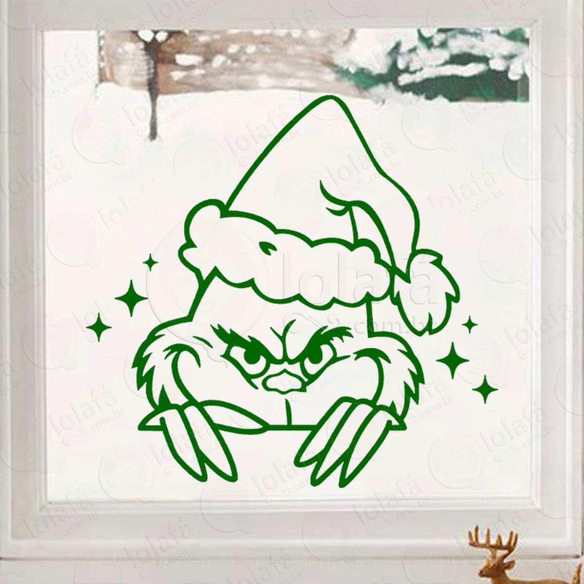 grinch adesivos de natal mod:712