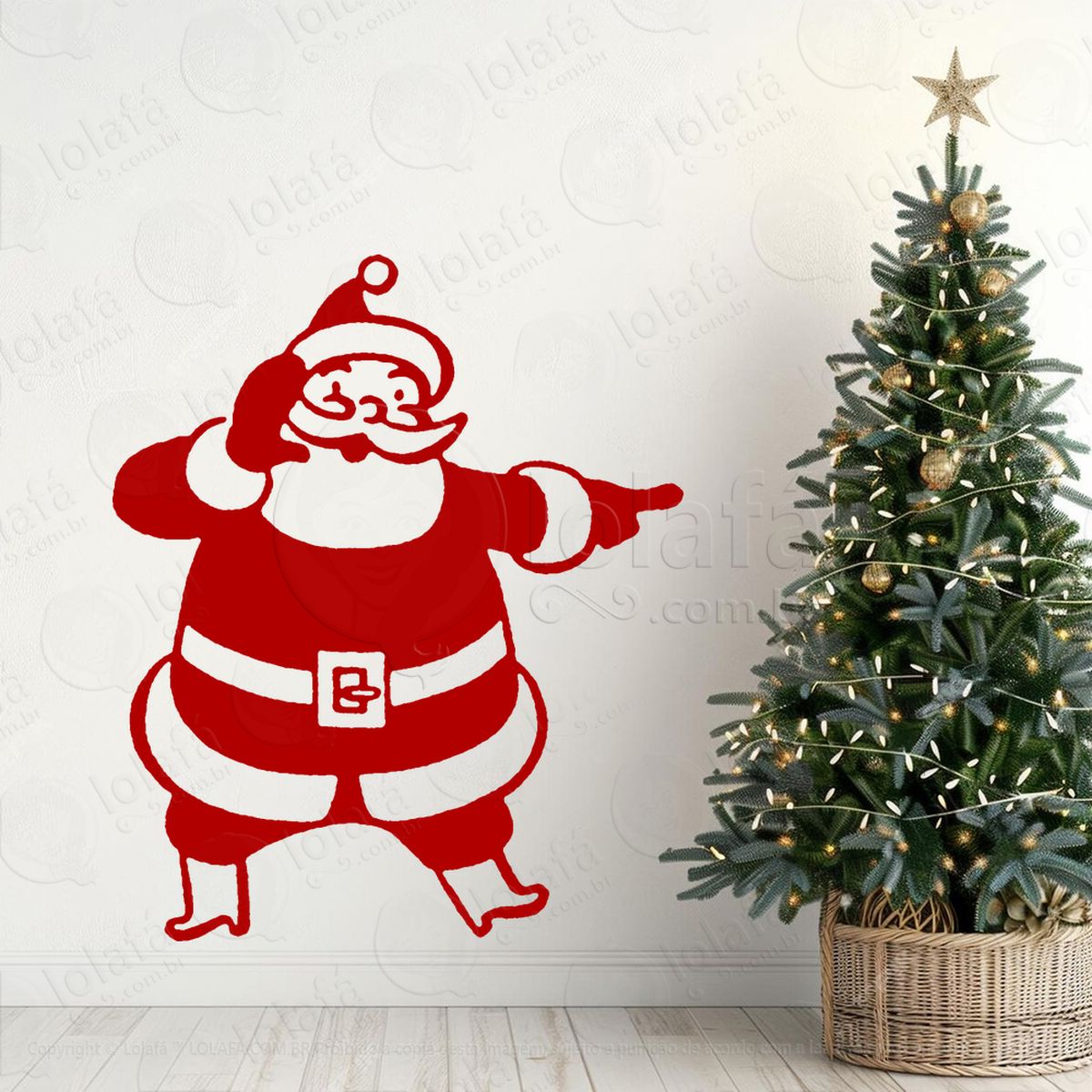 papai noel adesivos de natal mod:725