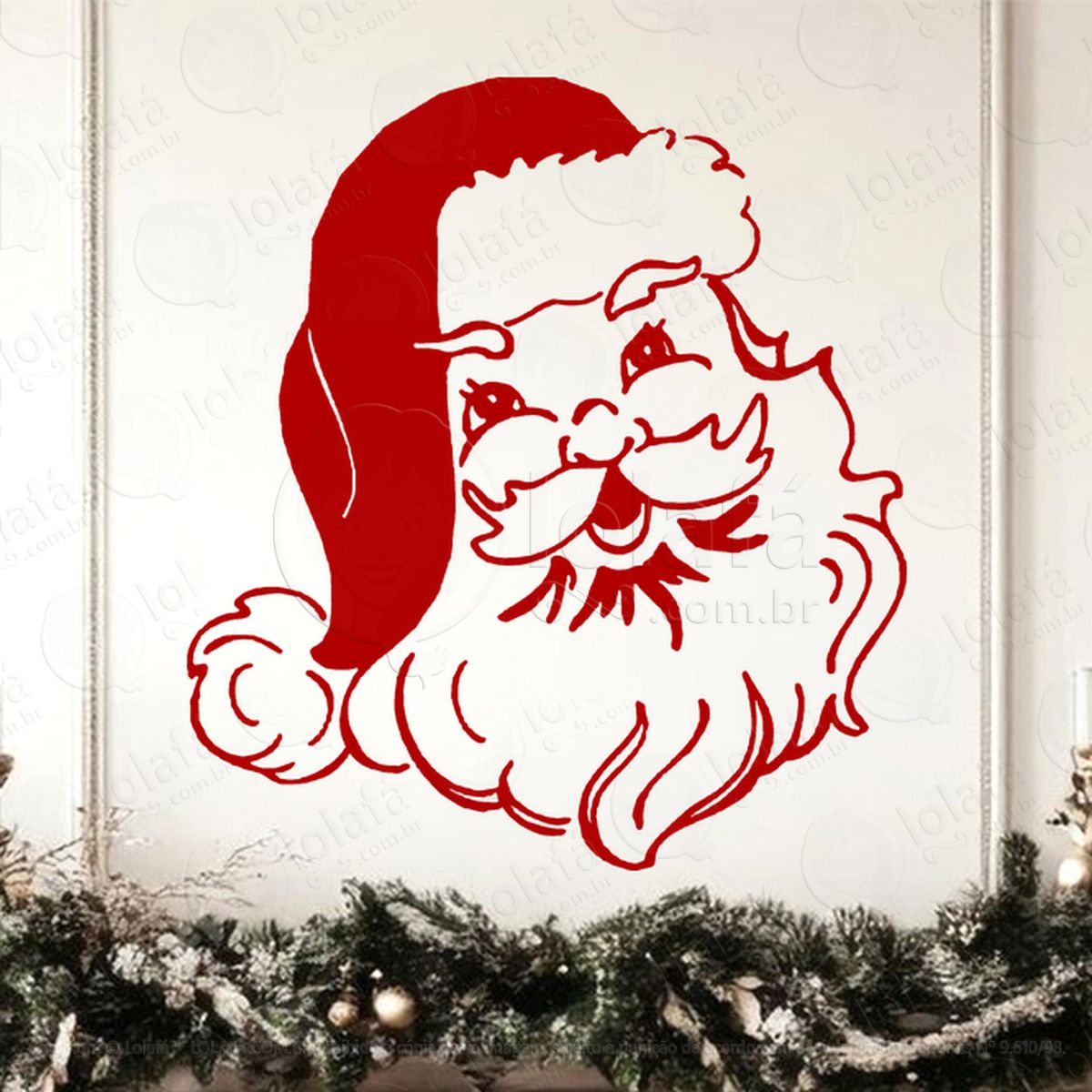 papai noel adesivos de natal mod:726