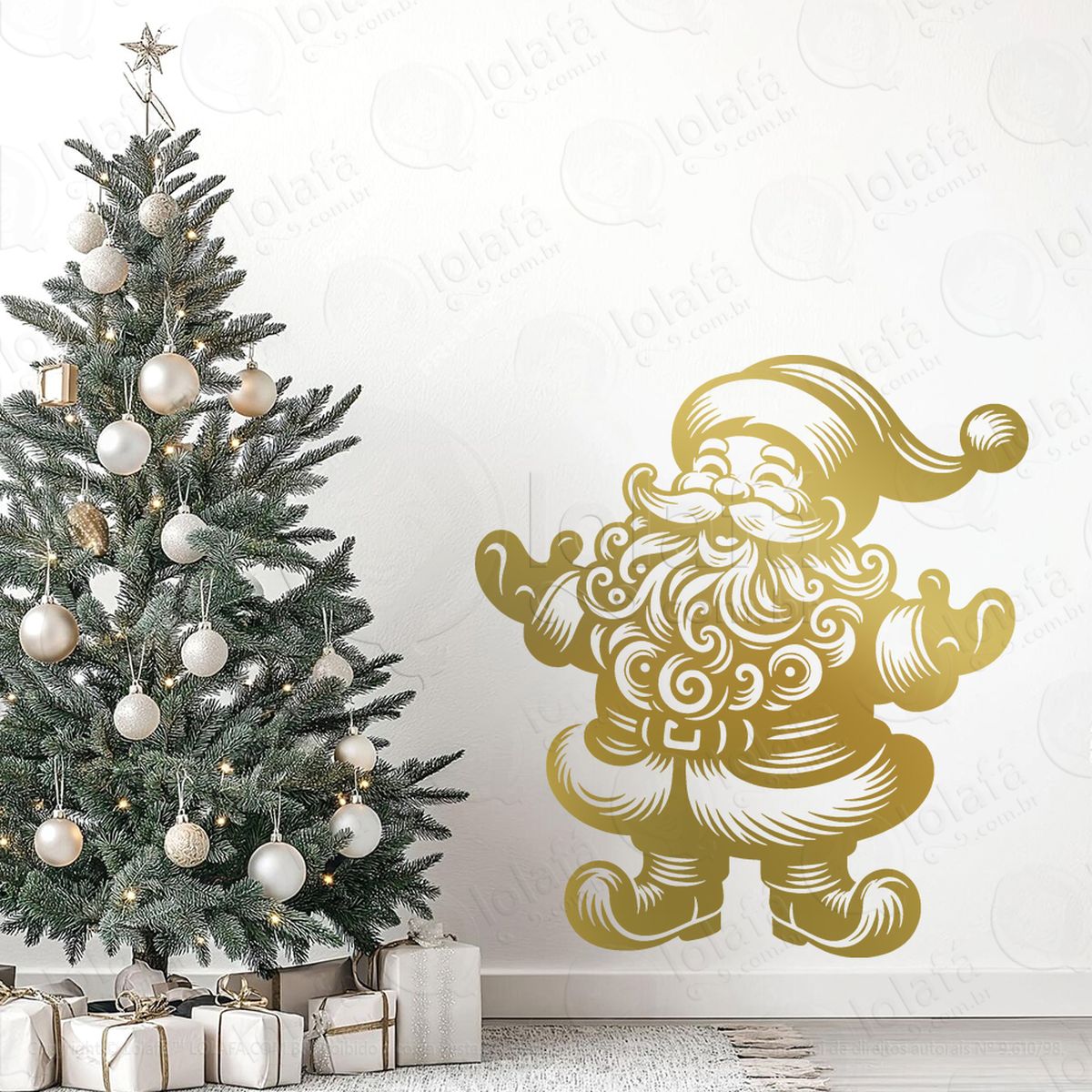 papai noel adesivos de natal mod:727