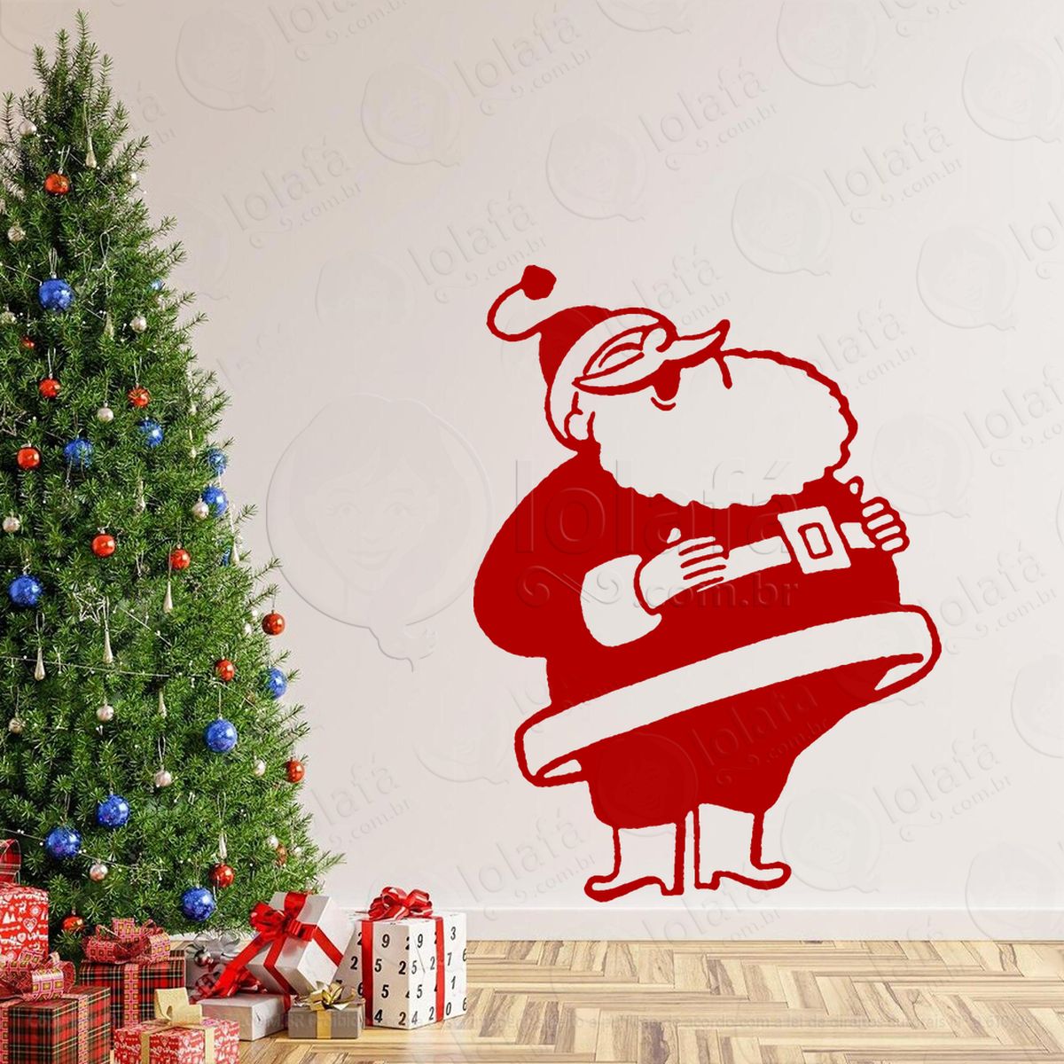 papai noel adesivos de natal mod:729