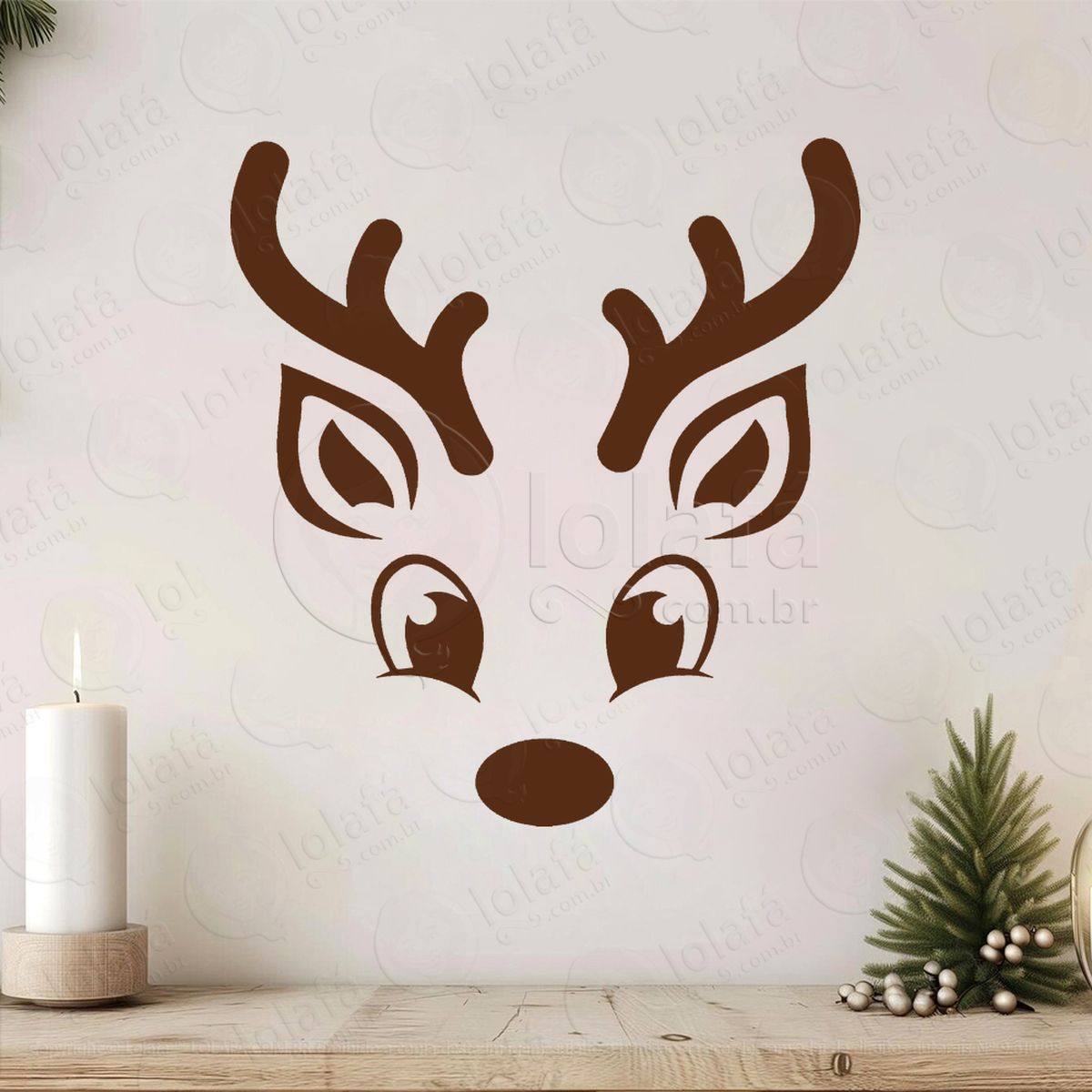 rena do natal adesivos de natal mod:810